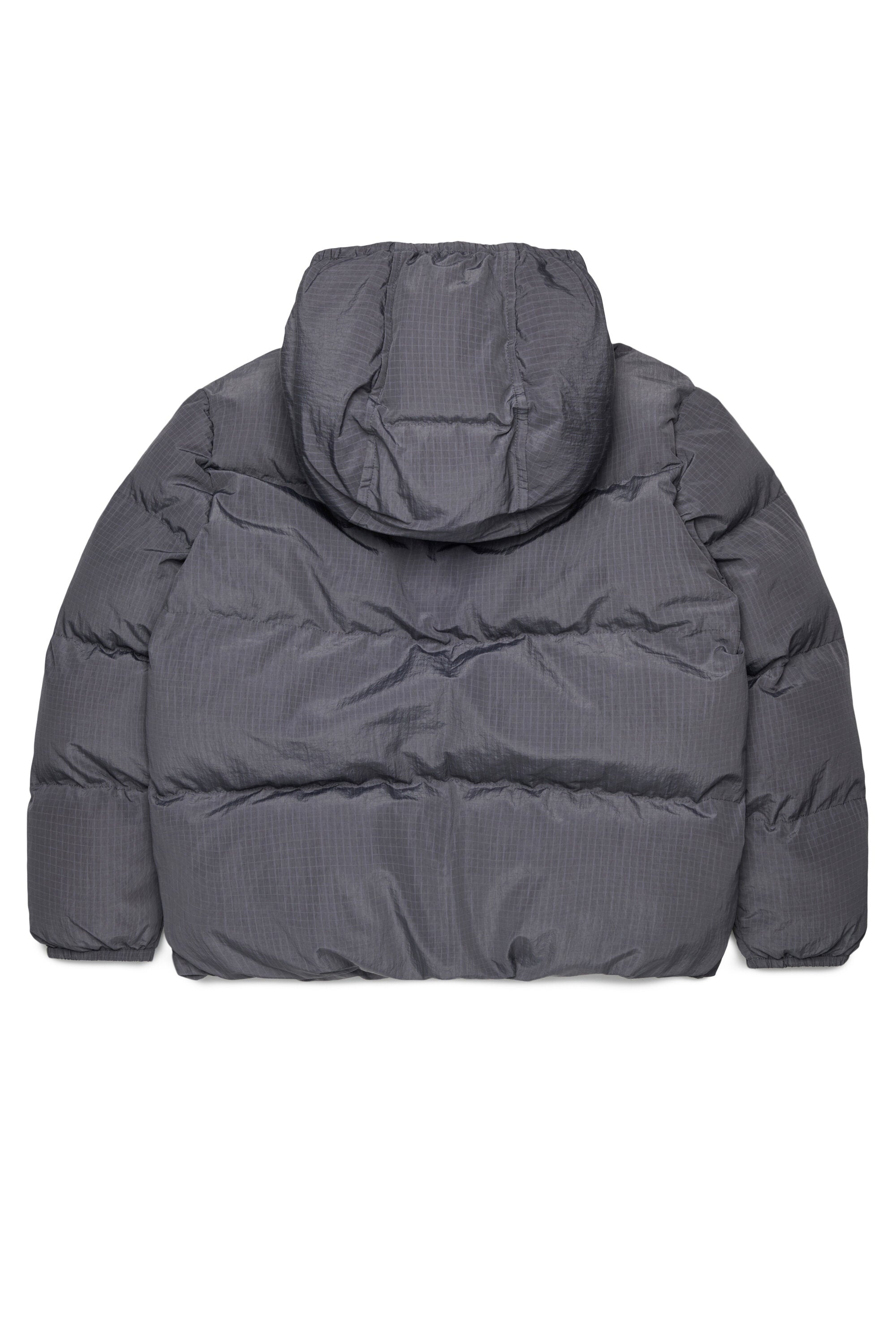 Padded jacket with printed logo
