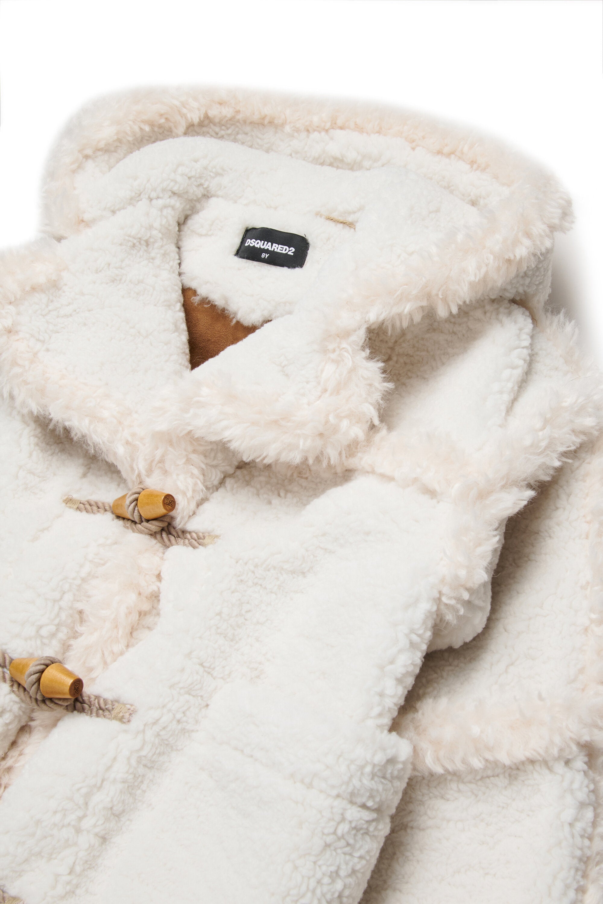 Shearling-effect duffle jacket