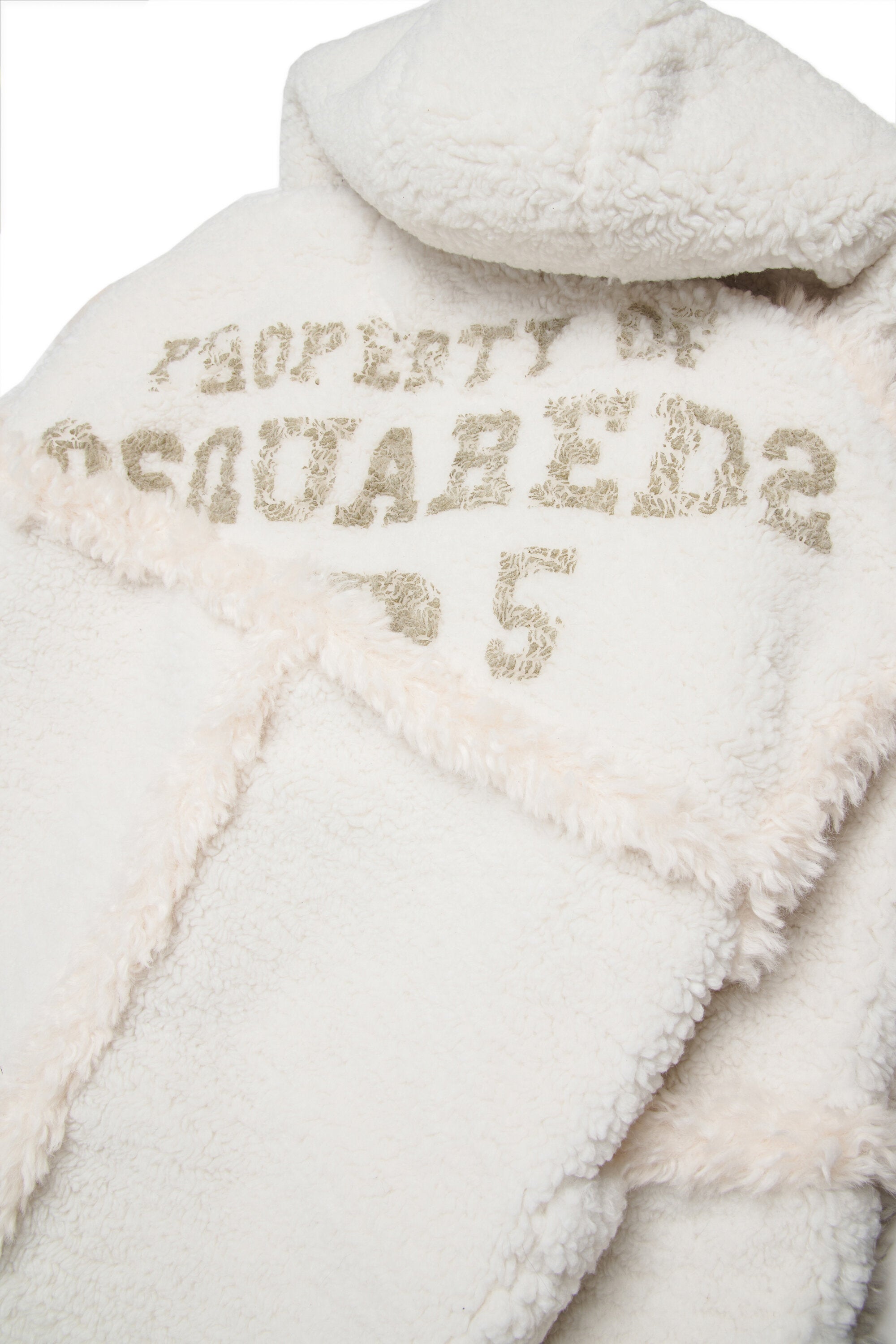 Shearling-effect duffle jacket