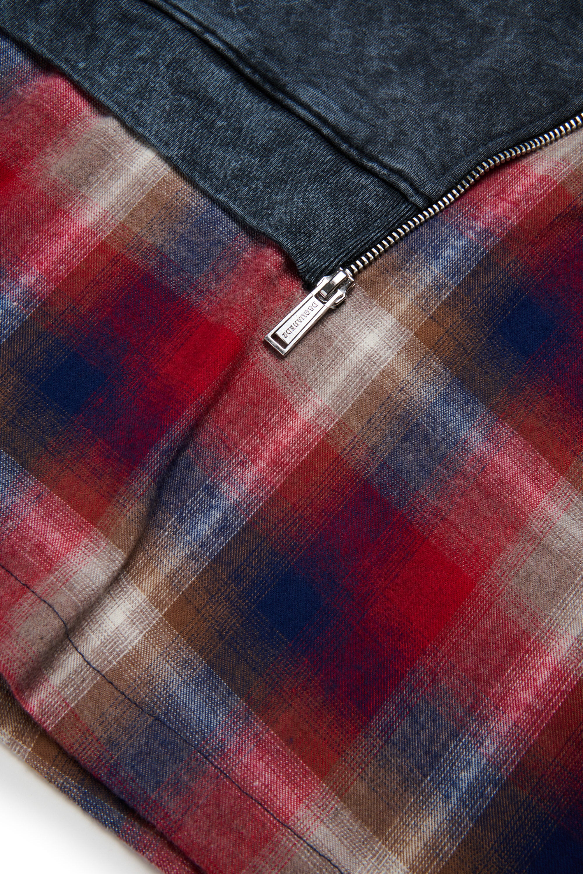 Marbled effect maxi-sweater dress