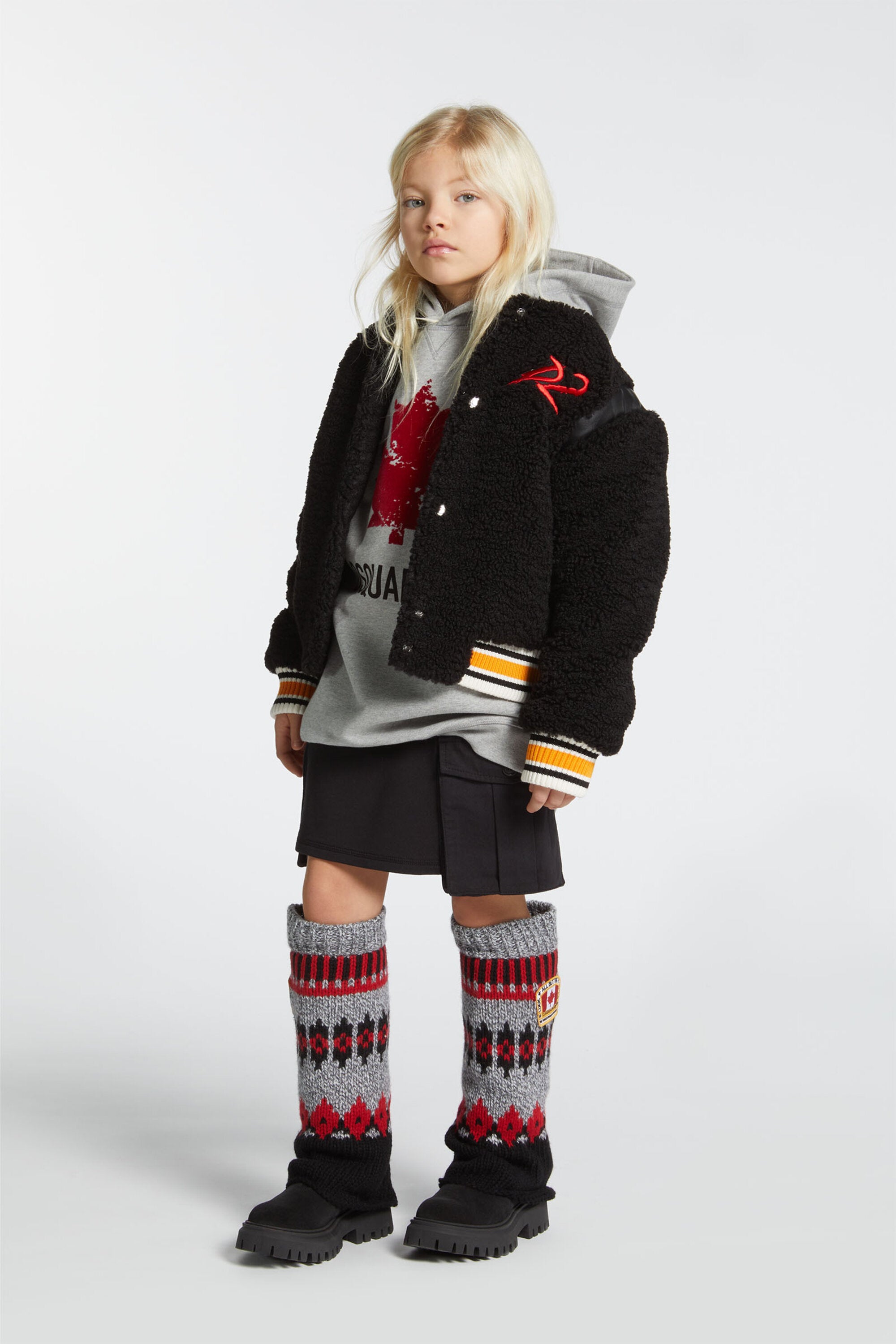 Sport logo maxi-sweater dress