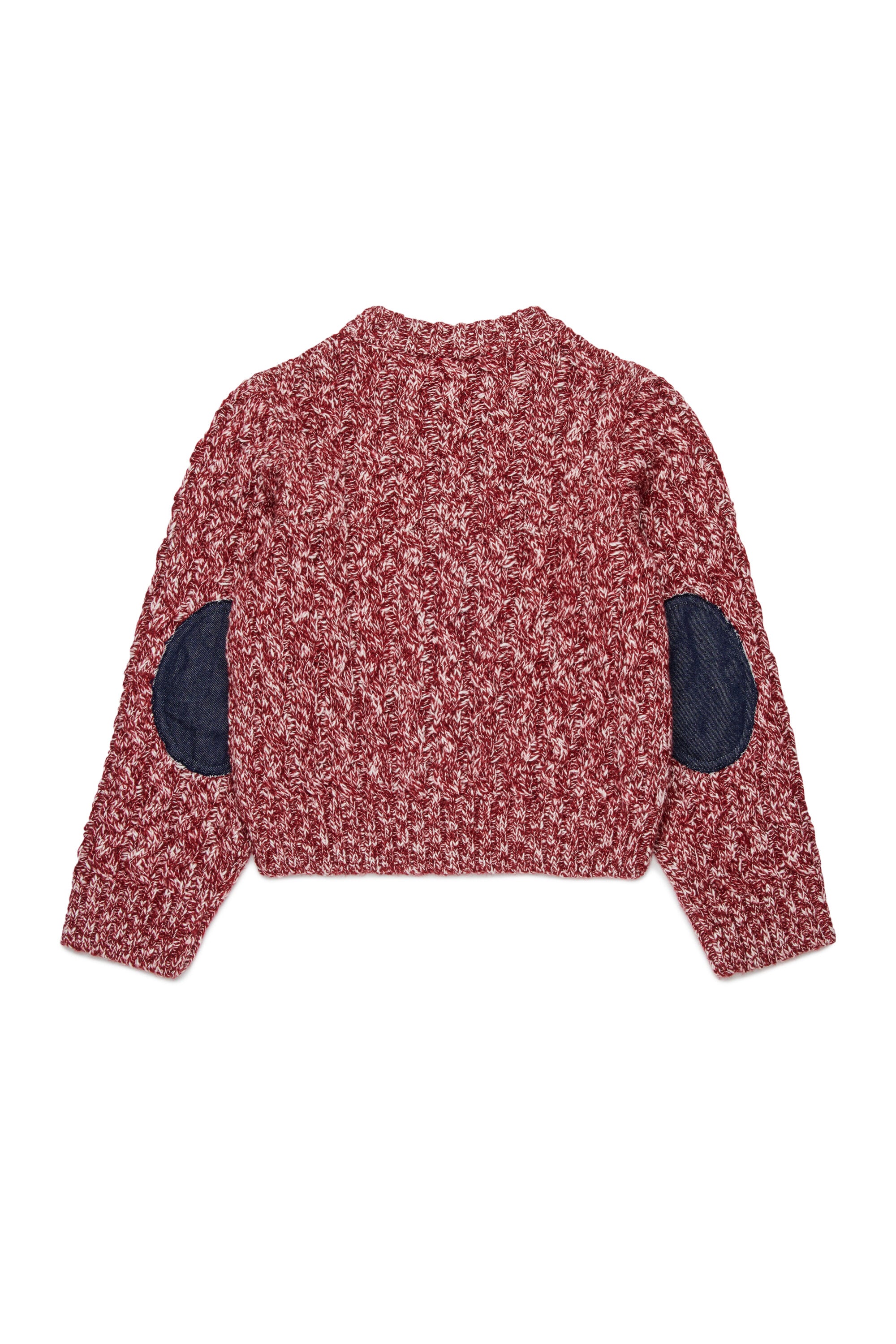 Plaited wool blend pullover