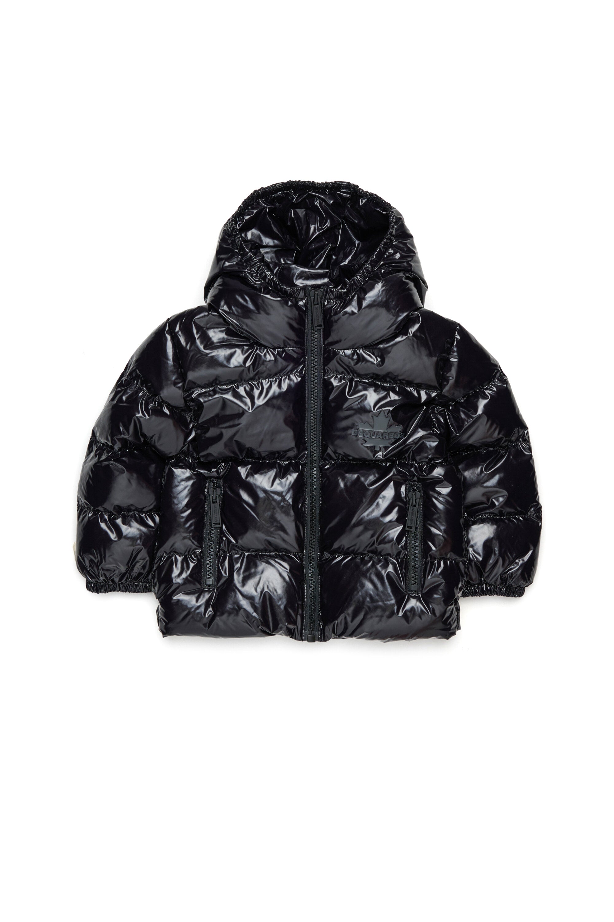 Short padded jacket with logo Maple Leaf