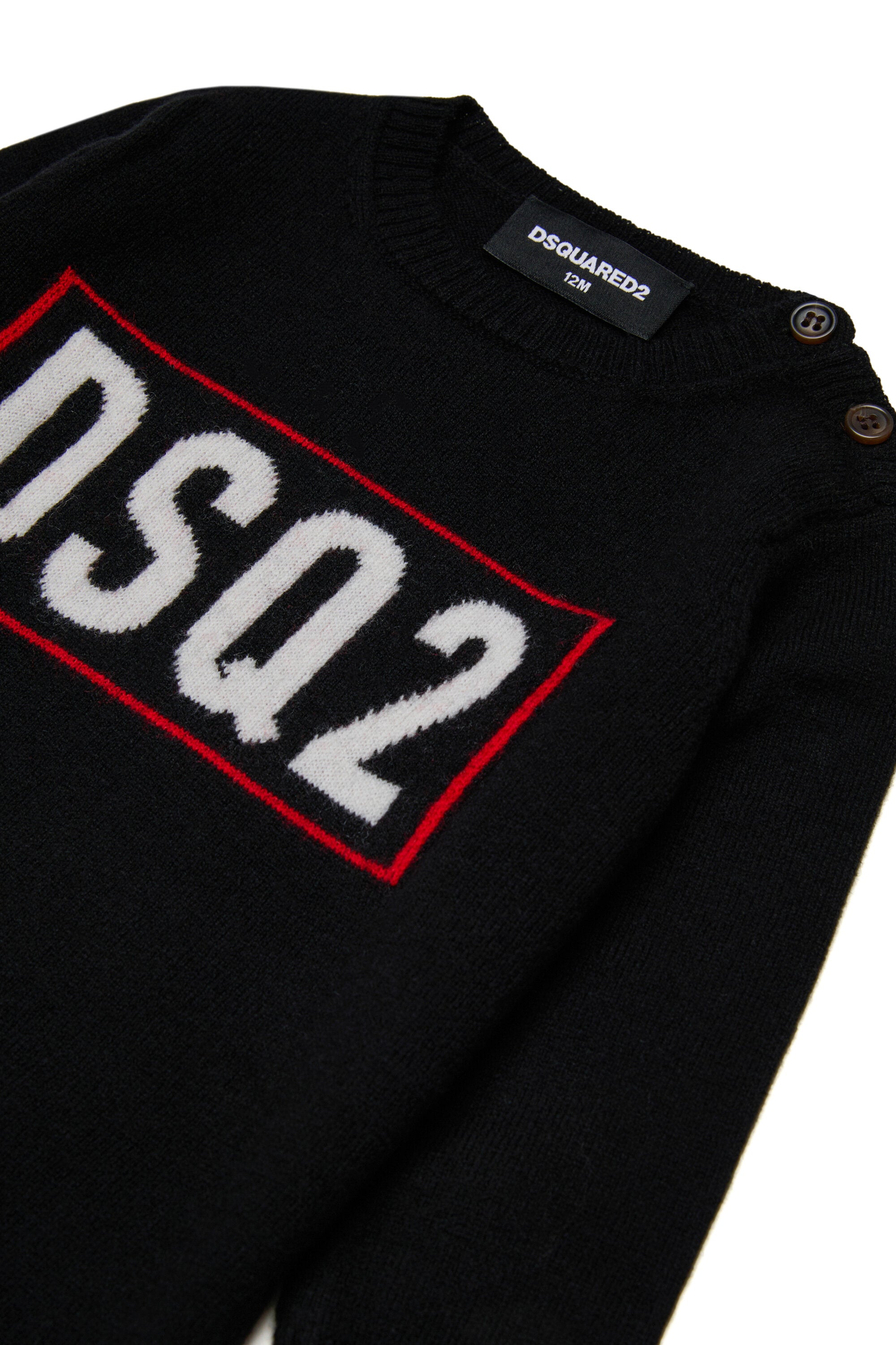 Merino wool dress with logo DSQ2