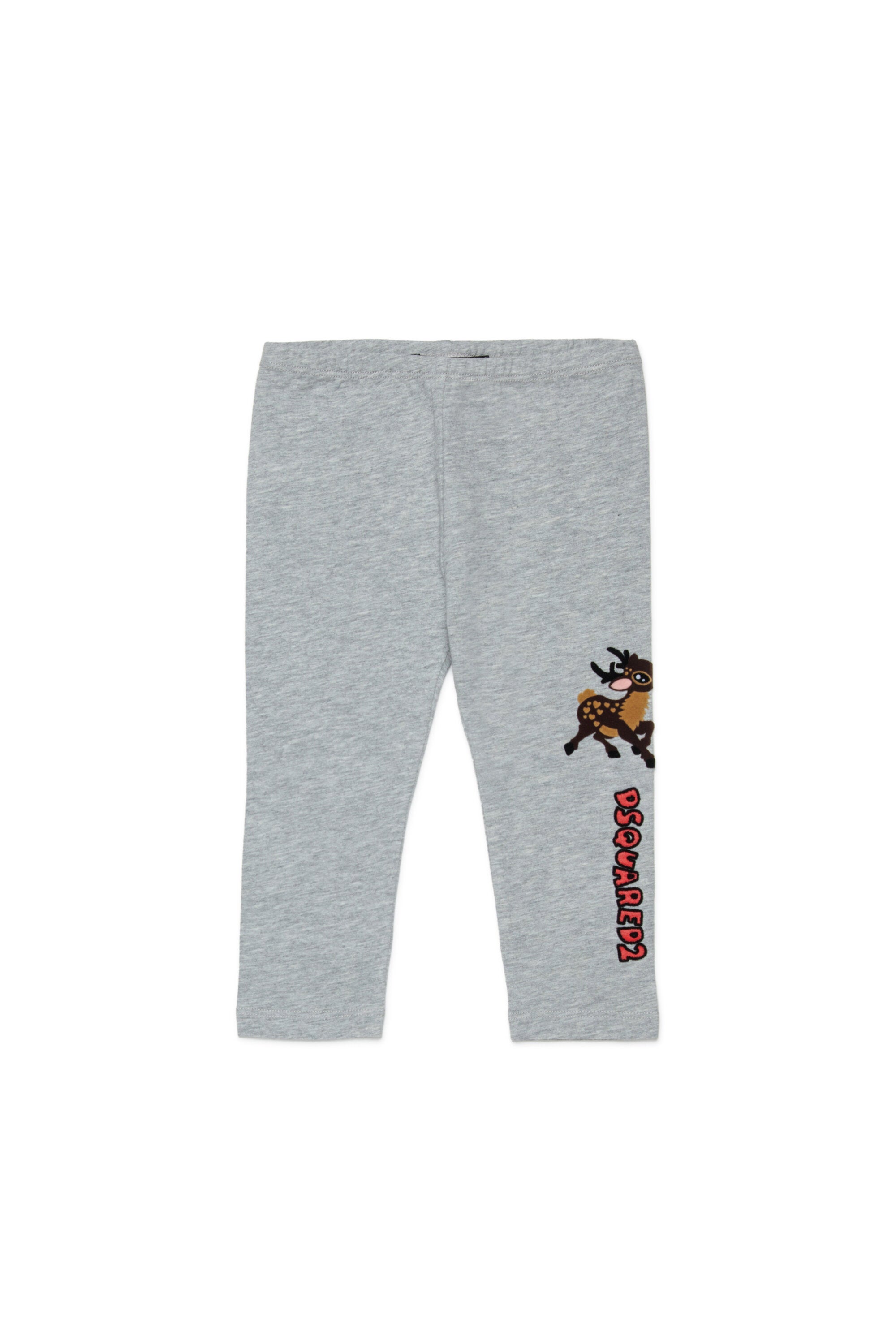 Fawn print mélange jersey leggings