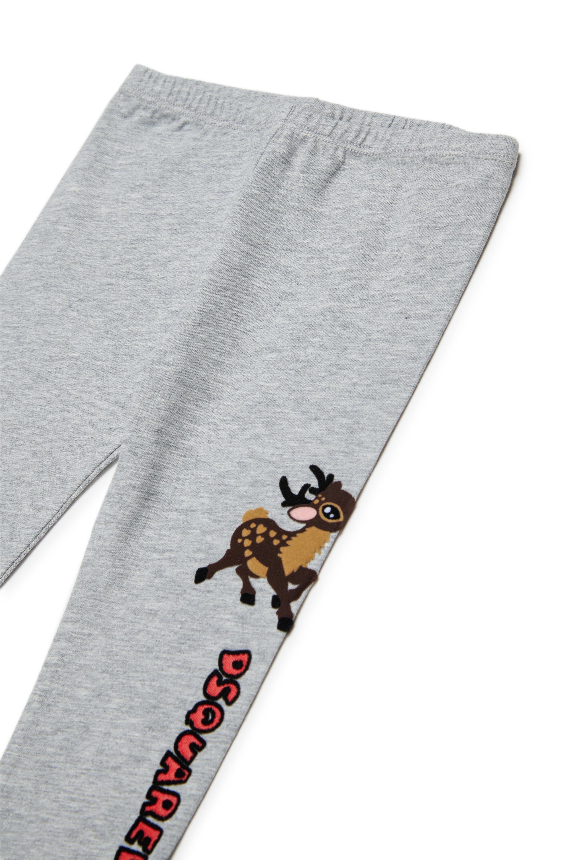 Fawn print mélange jersey leggings