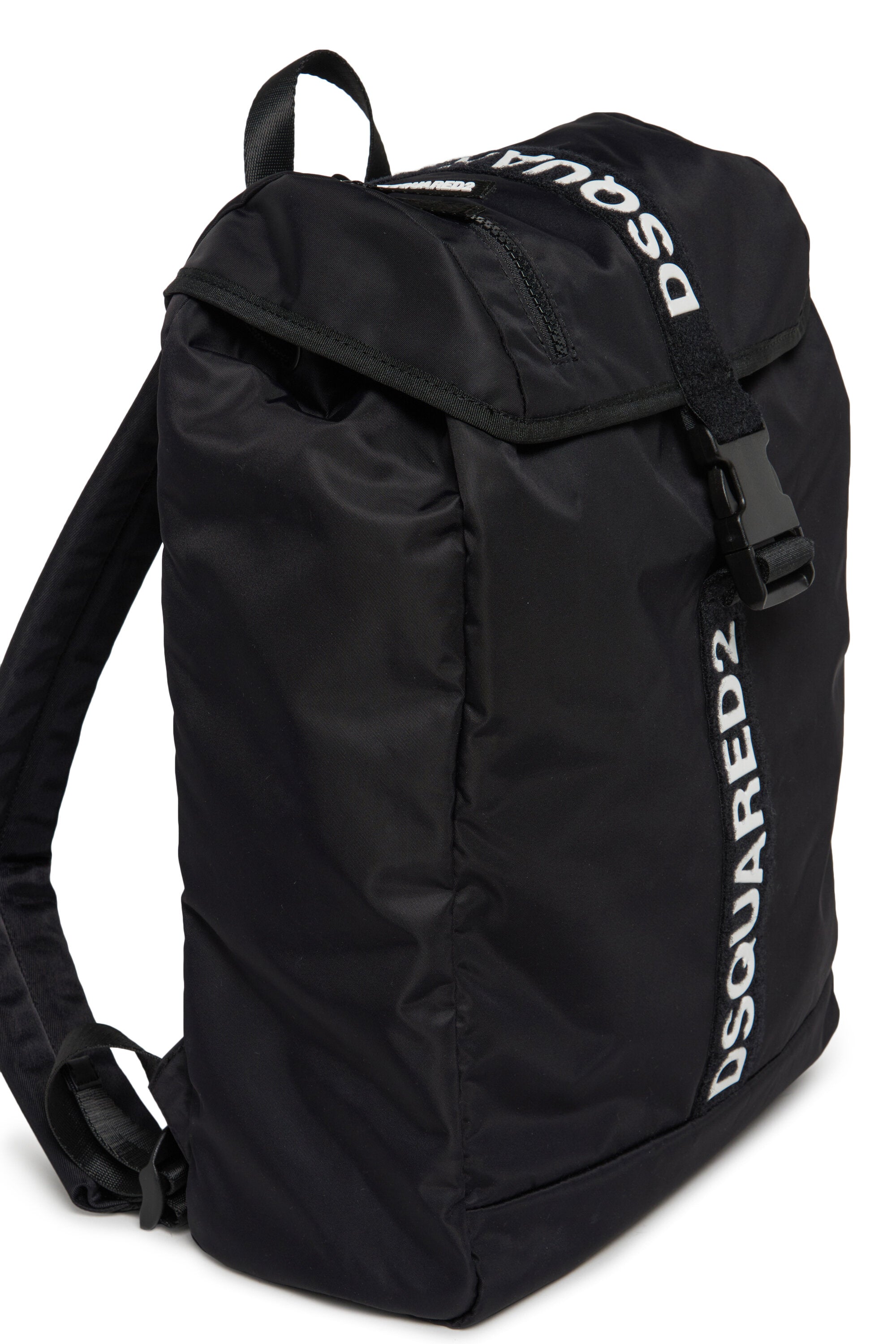 Backpack with logo rubberized