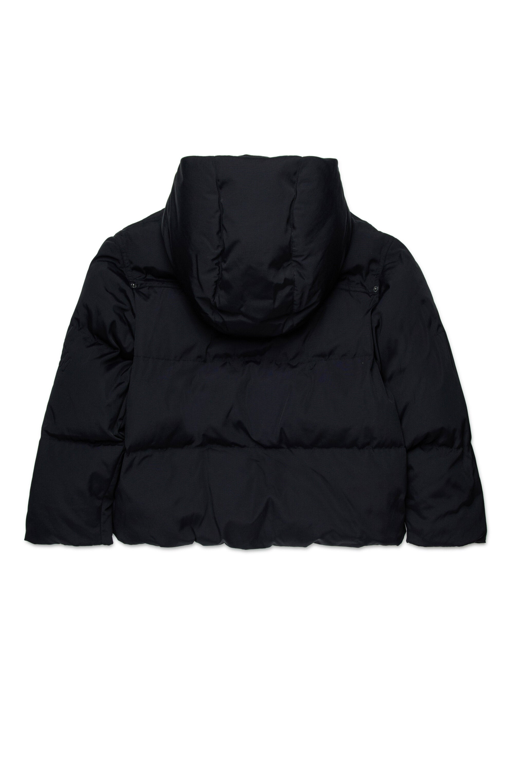 Short hooded padded jacket
