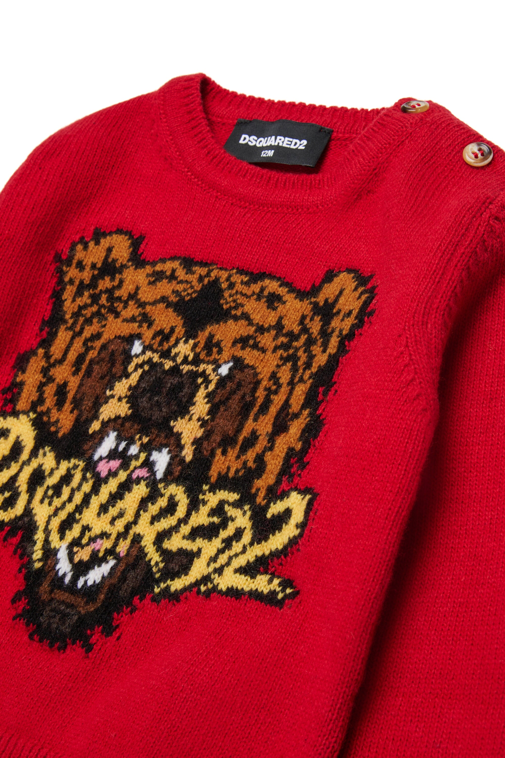 Wool-blend pullover with Bear graphics
