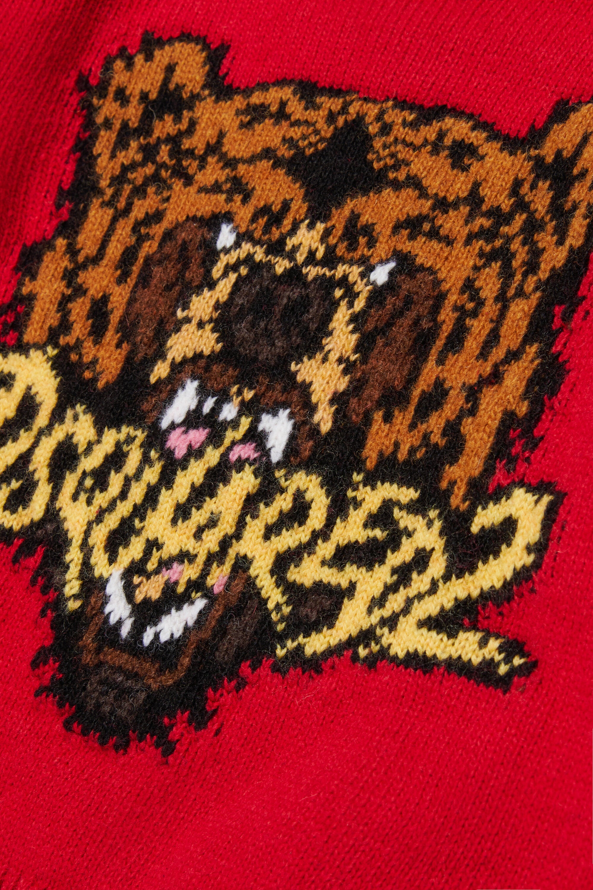 Wool-blend pullover with Bear graphics