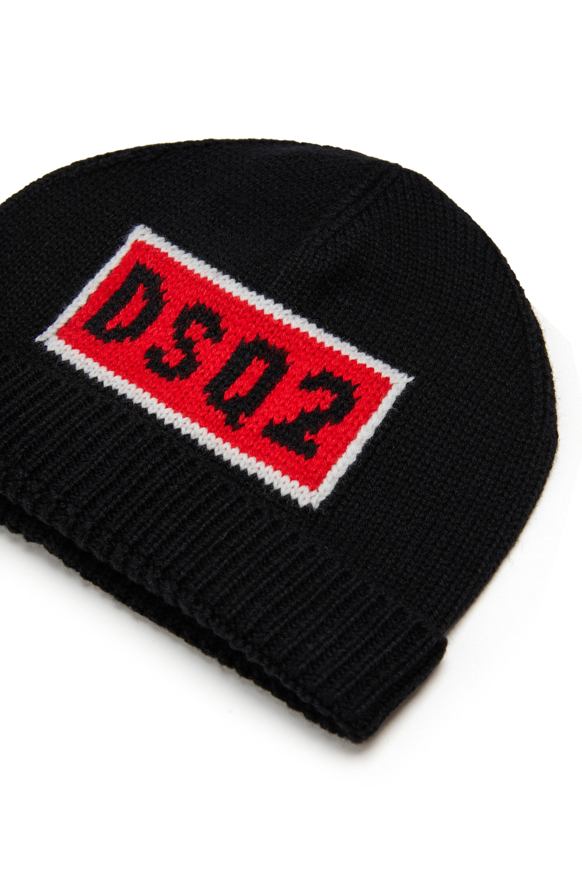 Wool-blend beanie with logo DSQ2