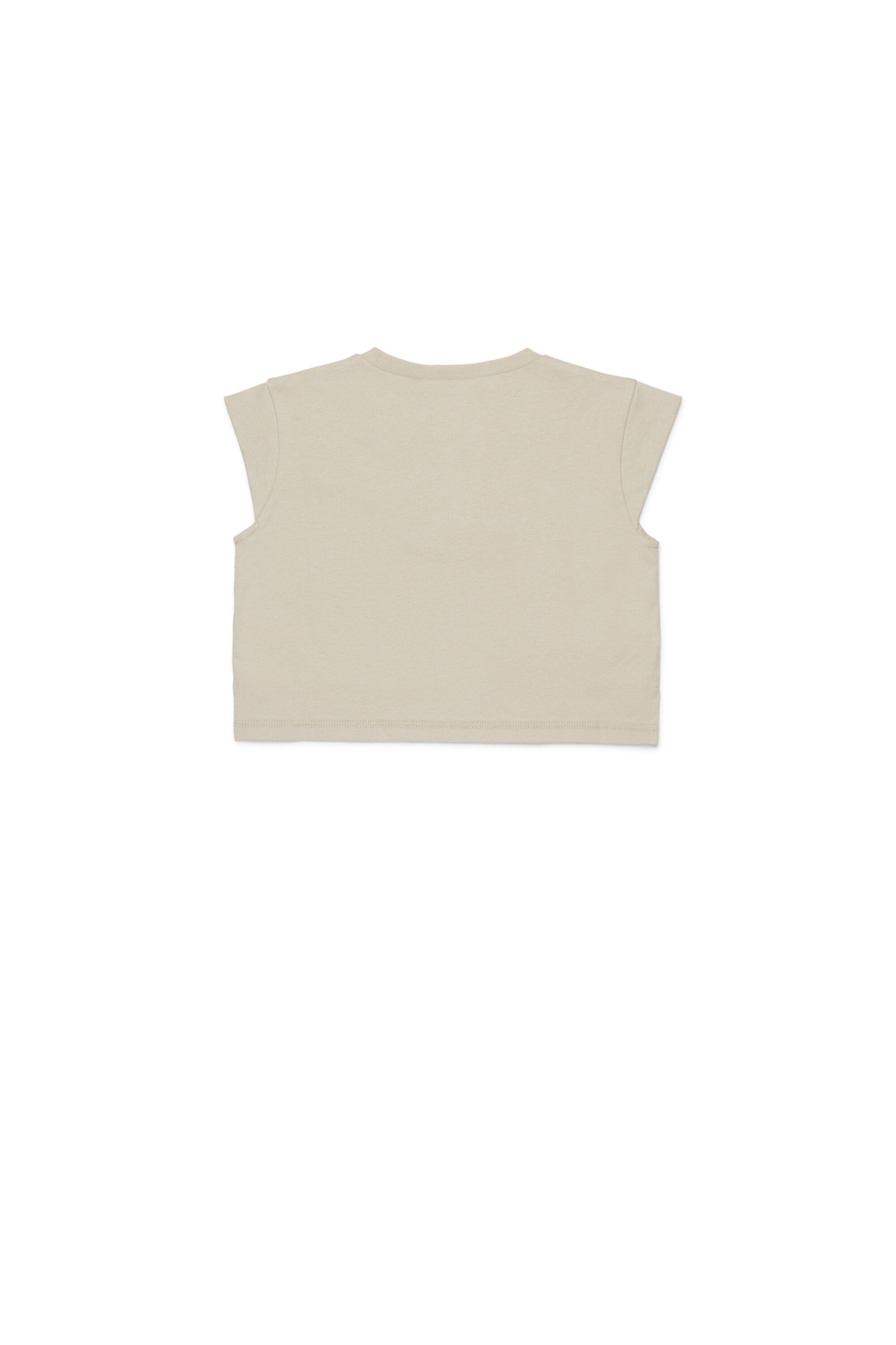 Sleeveless t-shirt with logo