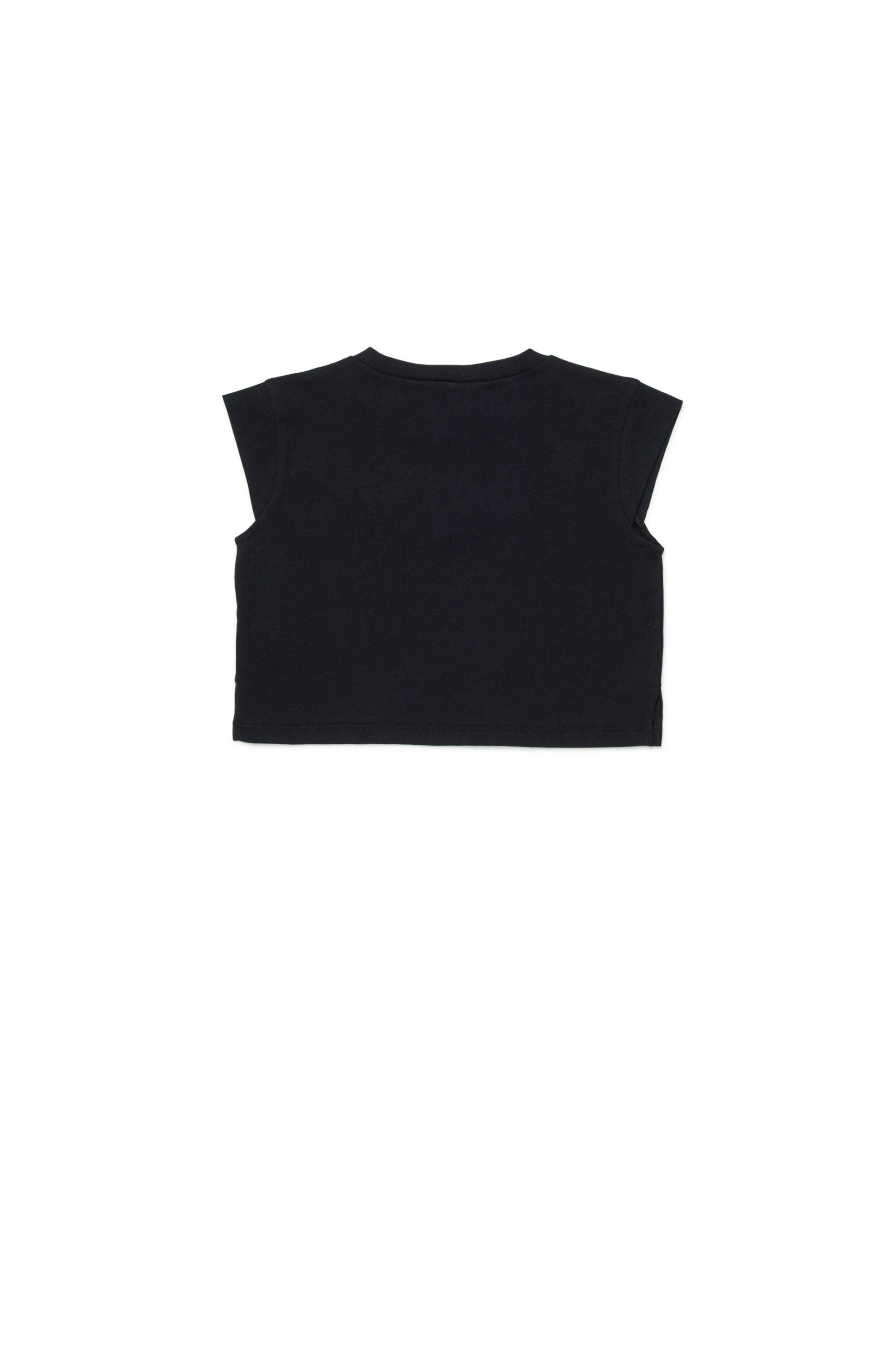 Sleeveless t-shirt with logo
