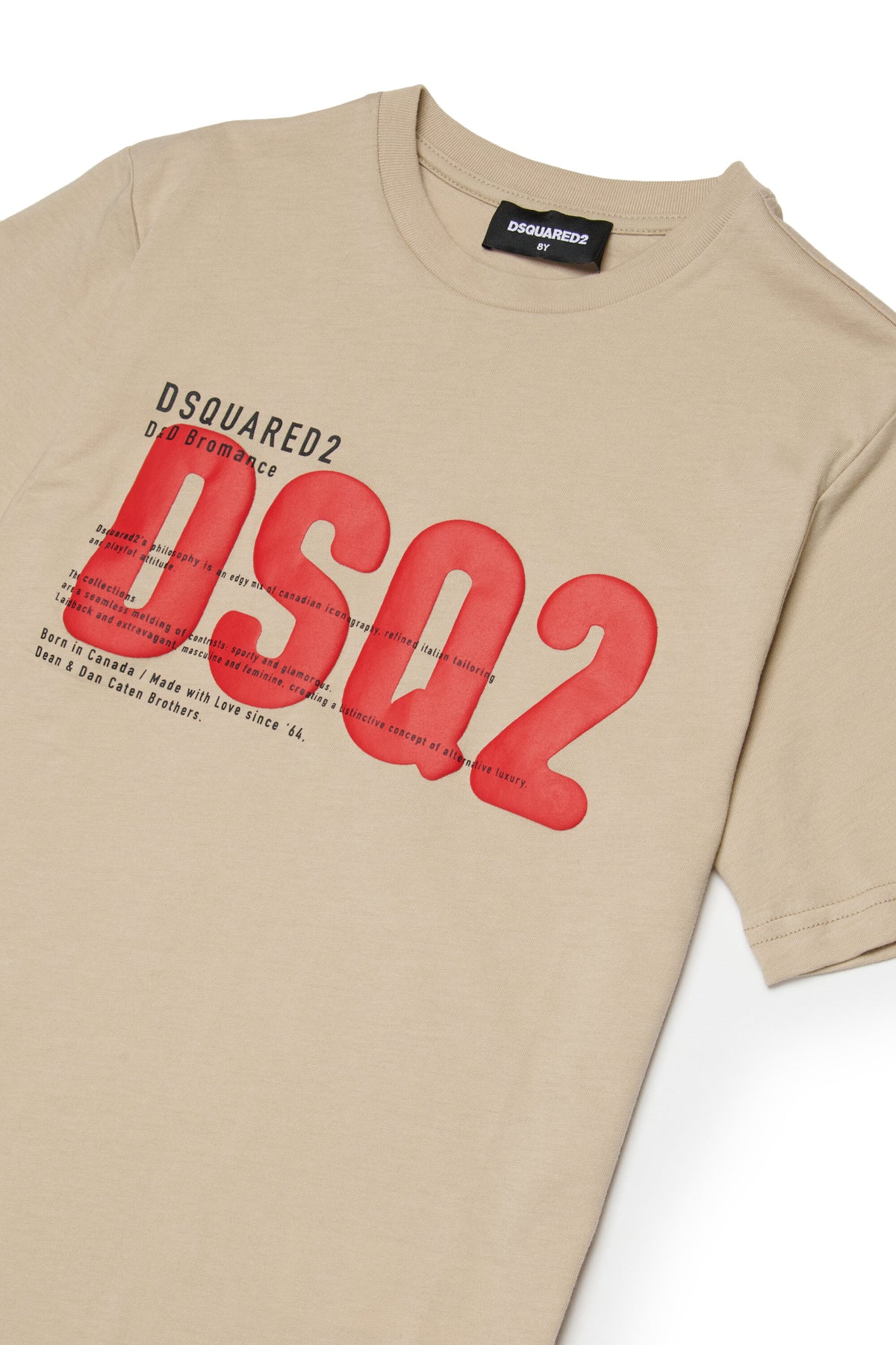 T-shirt with printed DSQ2 logo