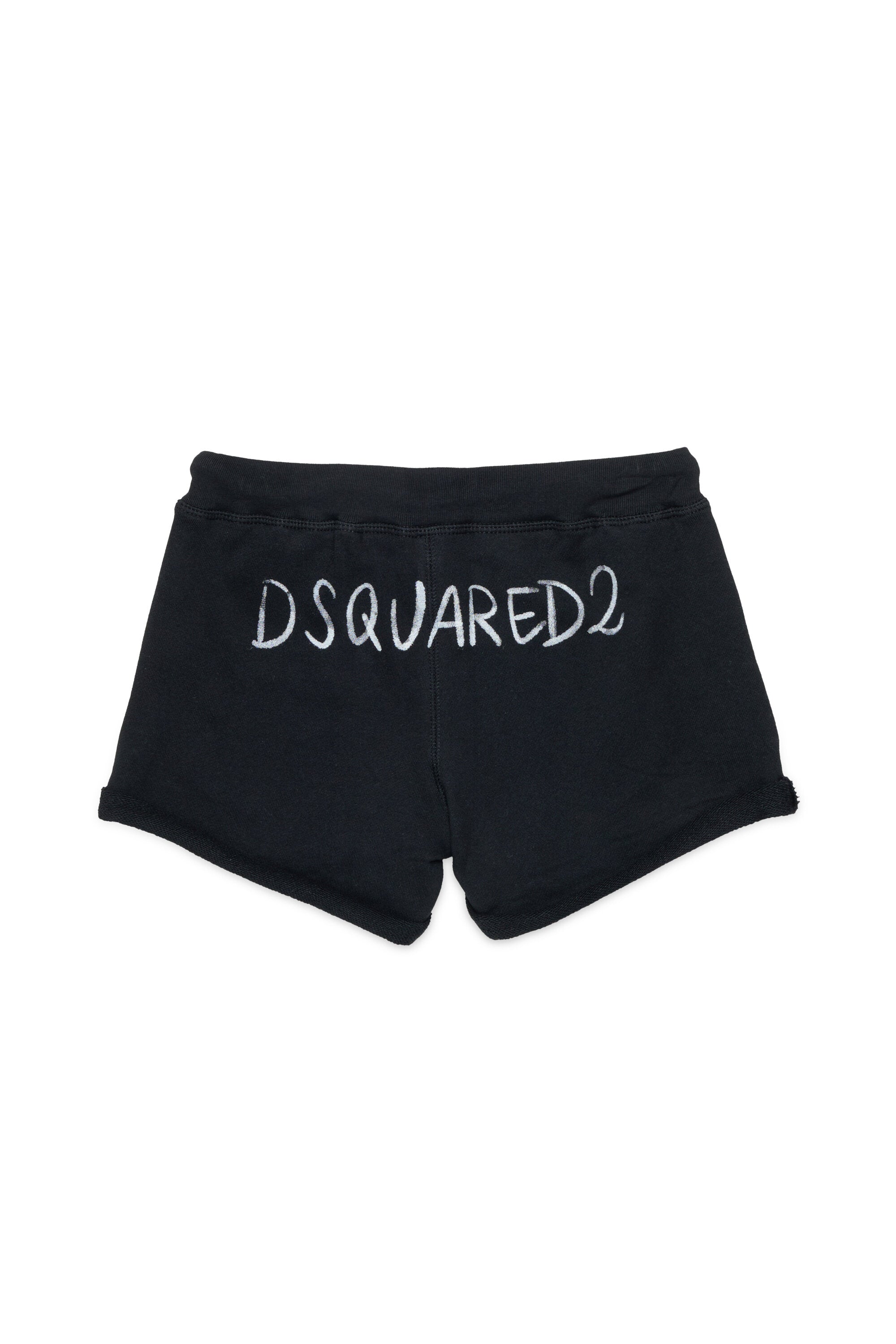 Fleece shorts with logo