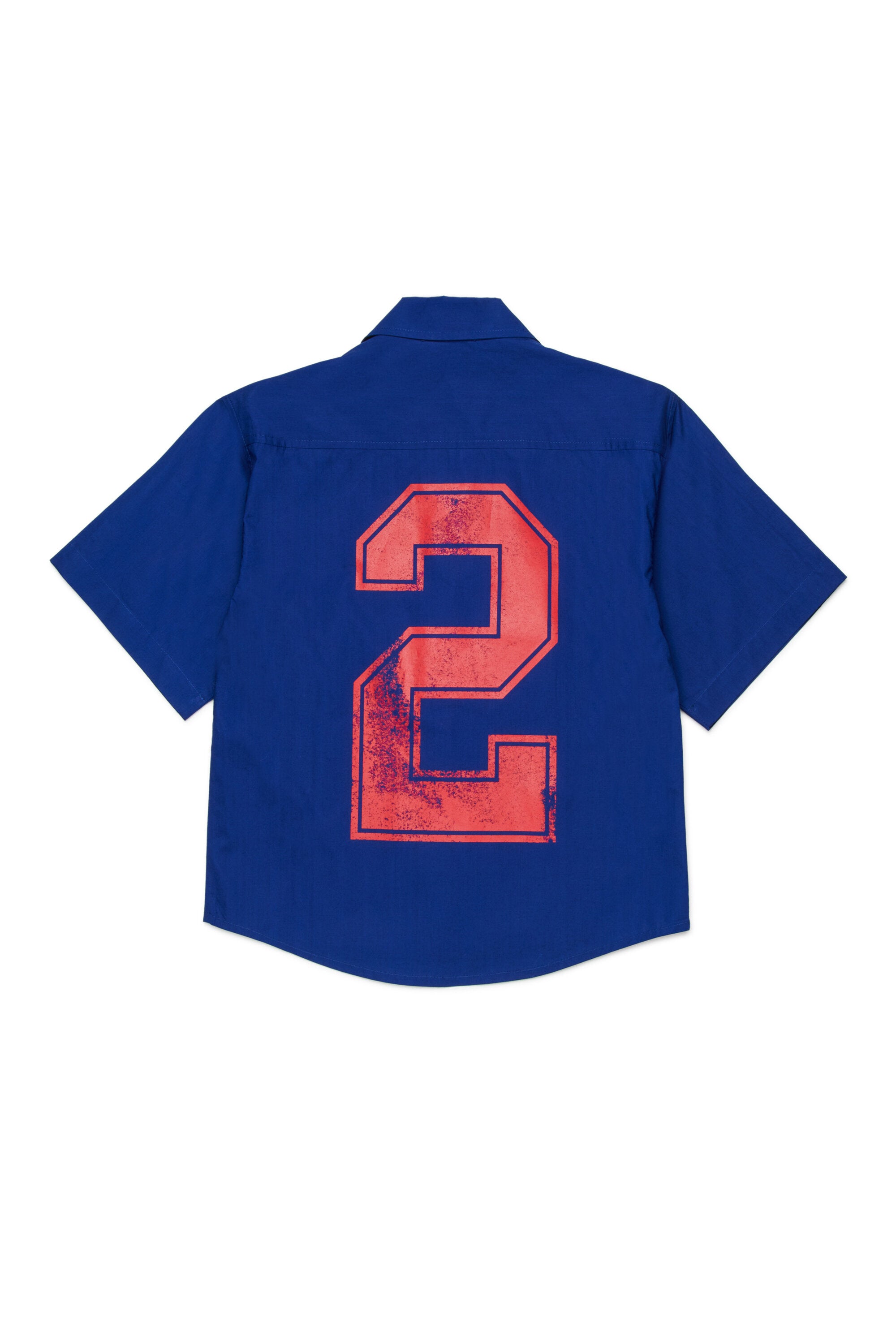 Short-sleeved shirt with logo