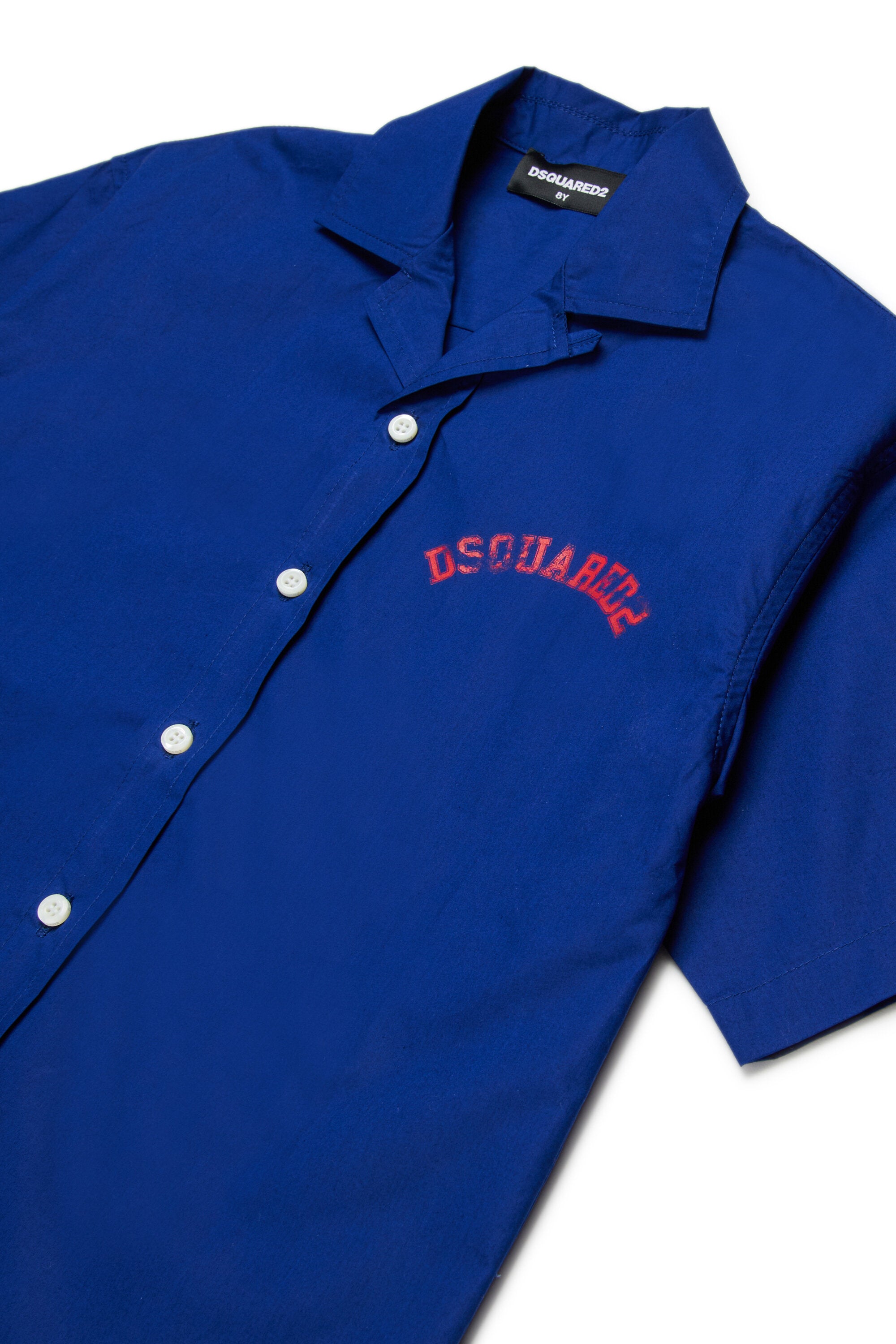 Short-sleeved shirt with logo