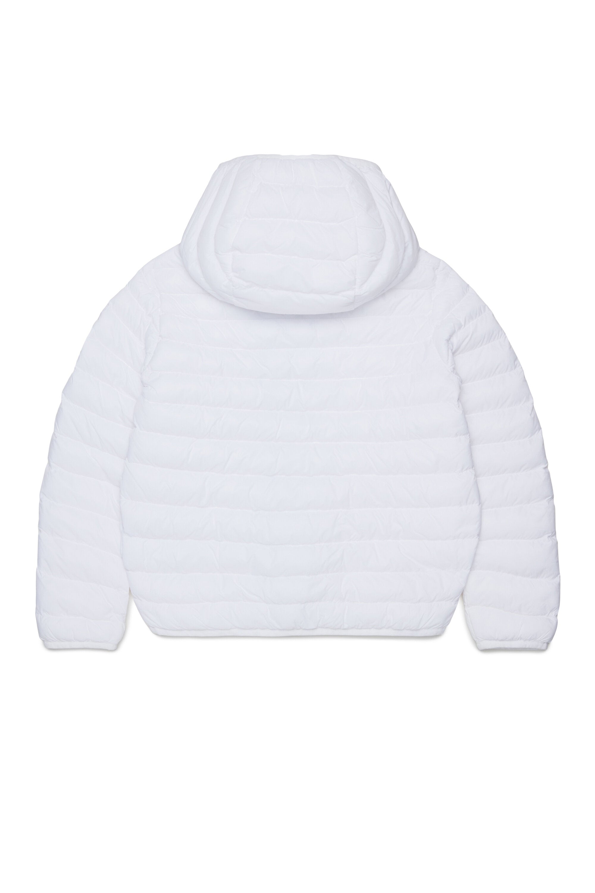 Padded jacket with printed logo