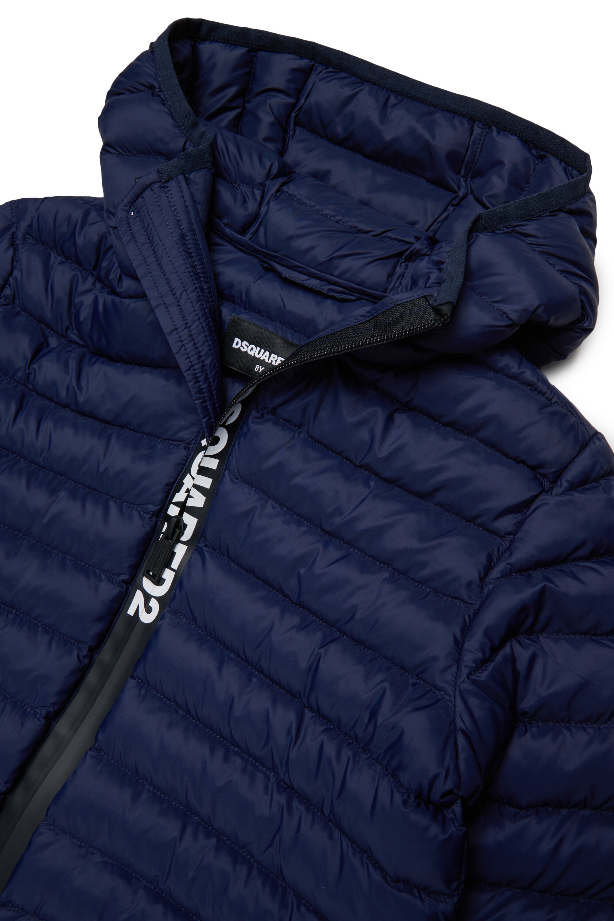 Padded jacket with printed logo