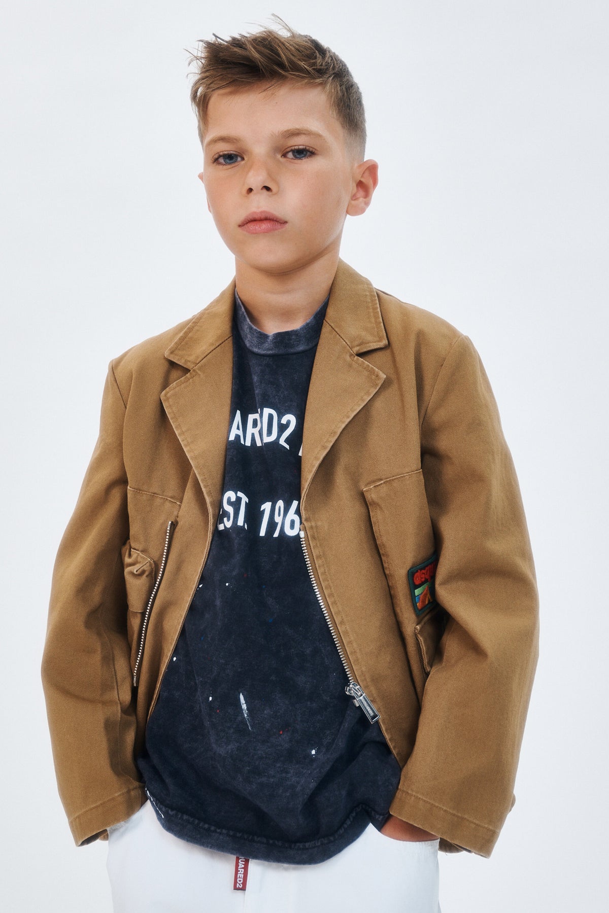 Blazer with logo