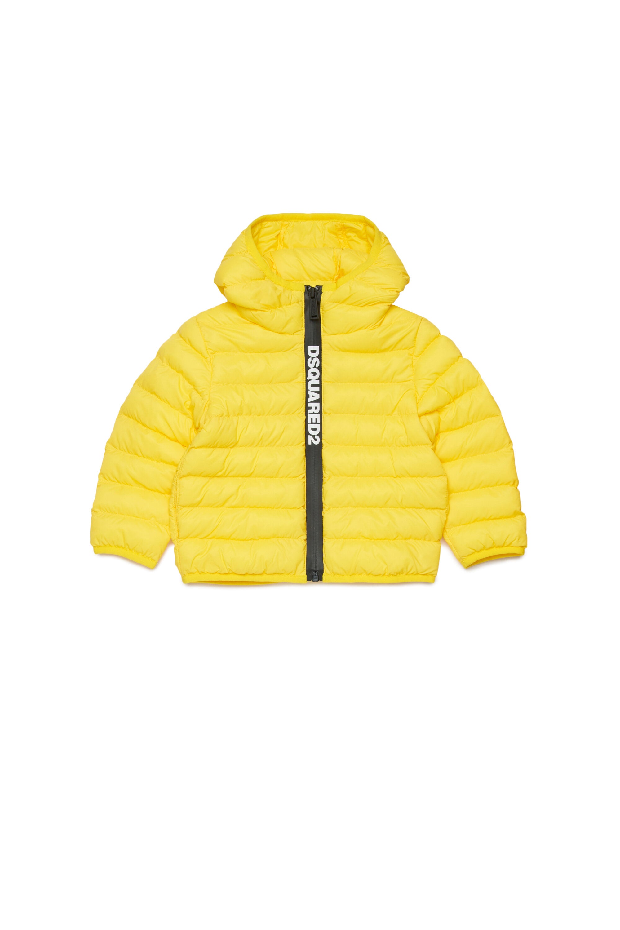 Padded jacket with printed logo