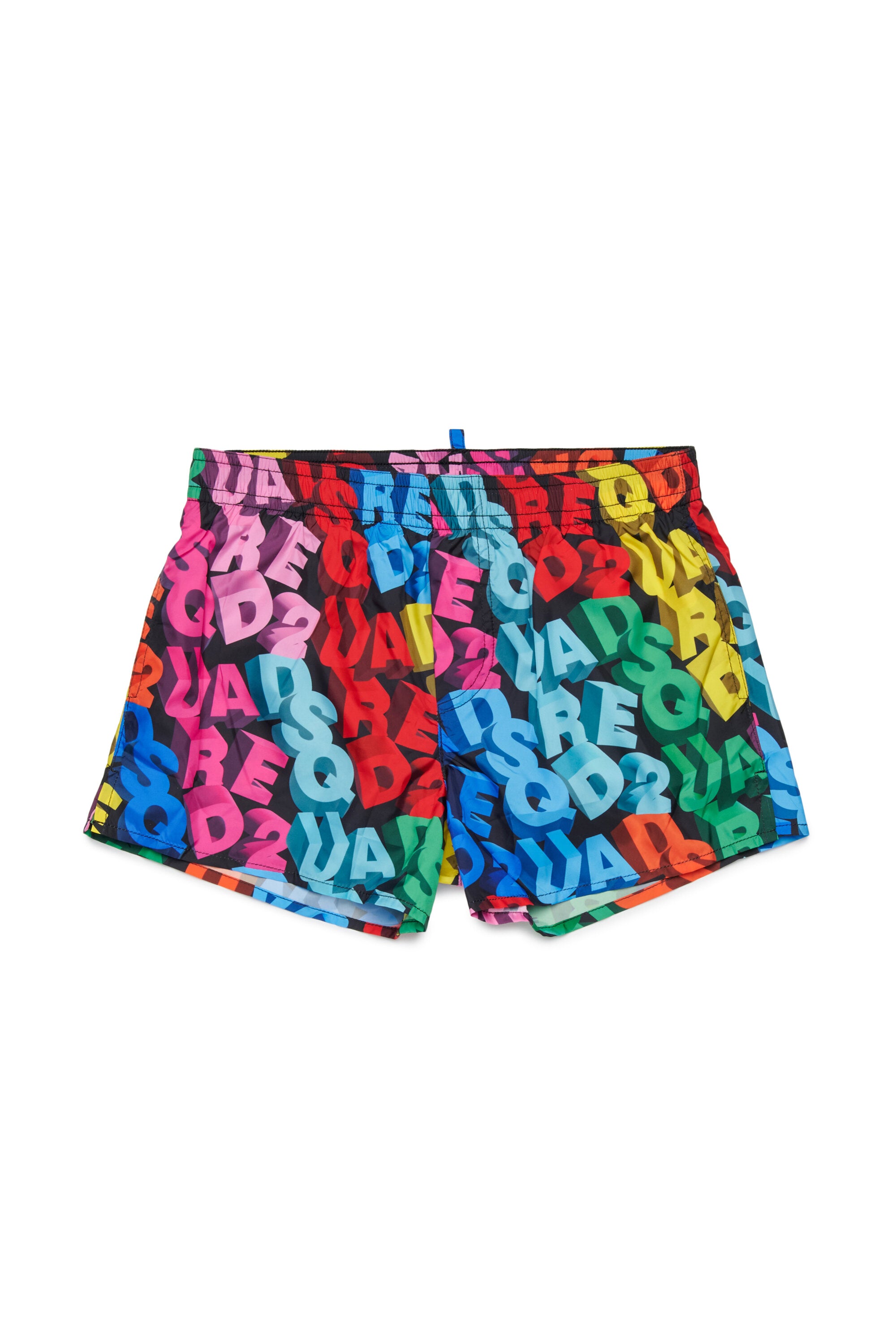 Boxer swimsuit with logo