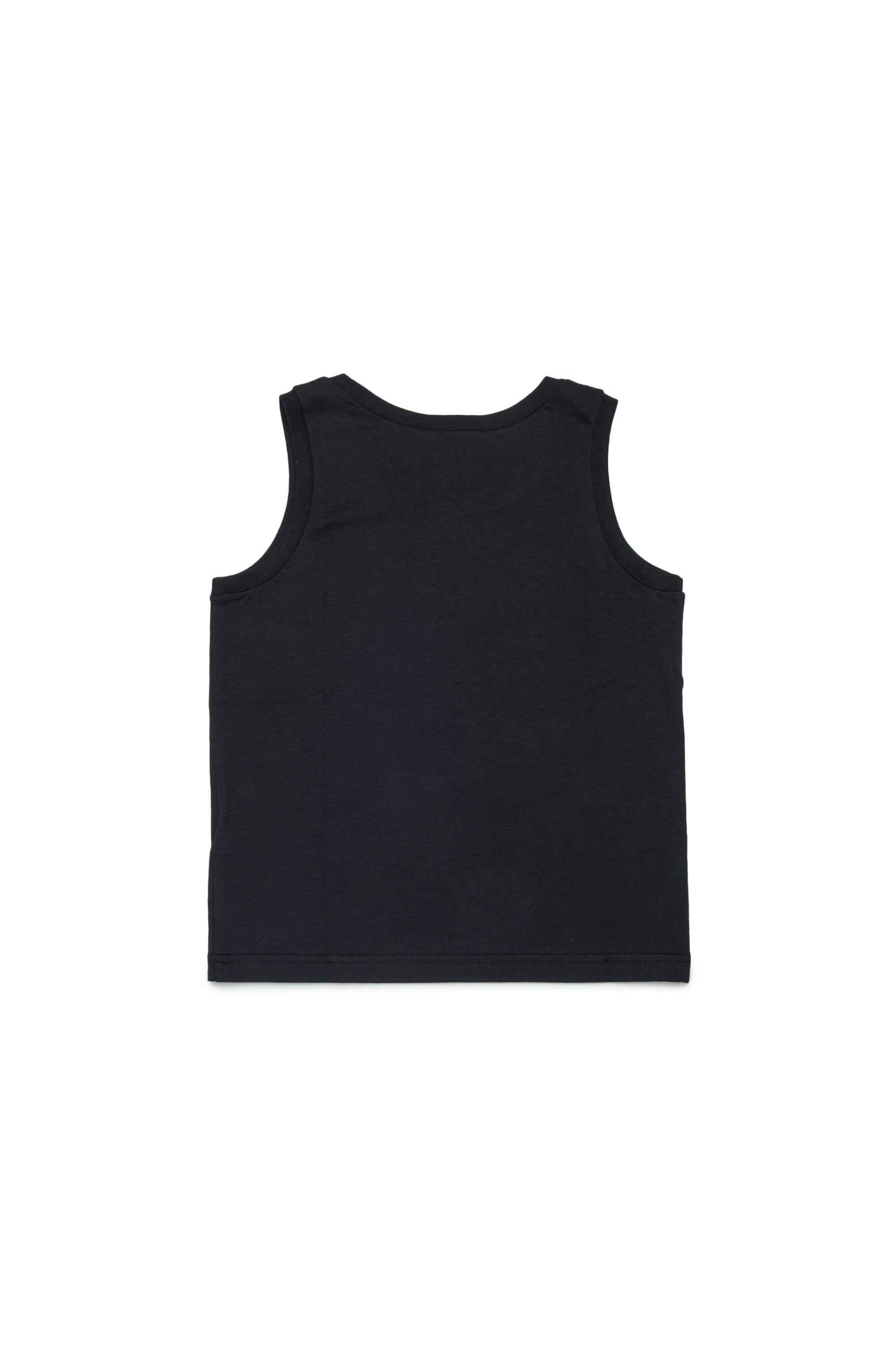 Sleeveless T-shirt with logo