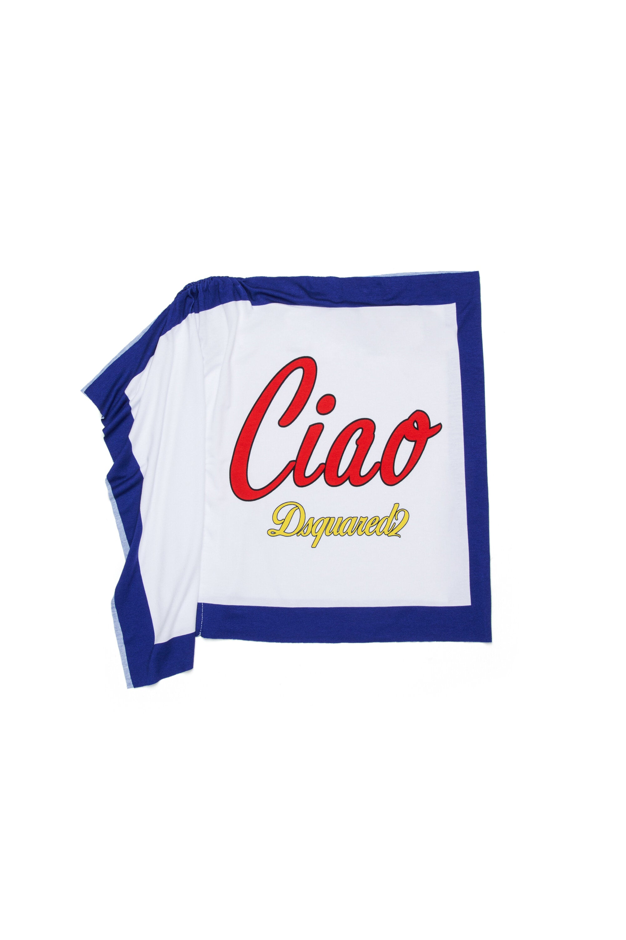 One-shoulder T-shirt with logo