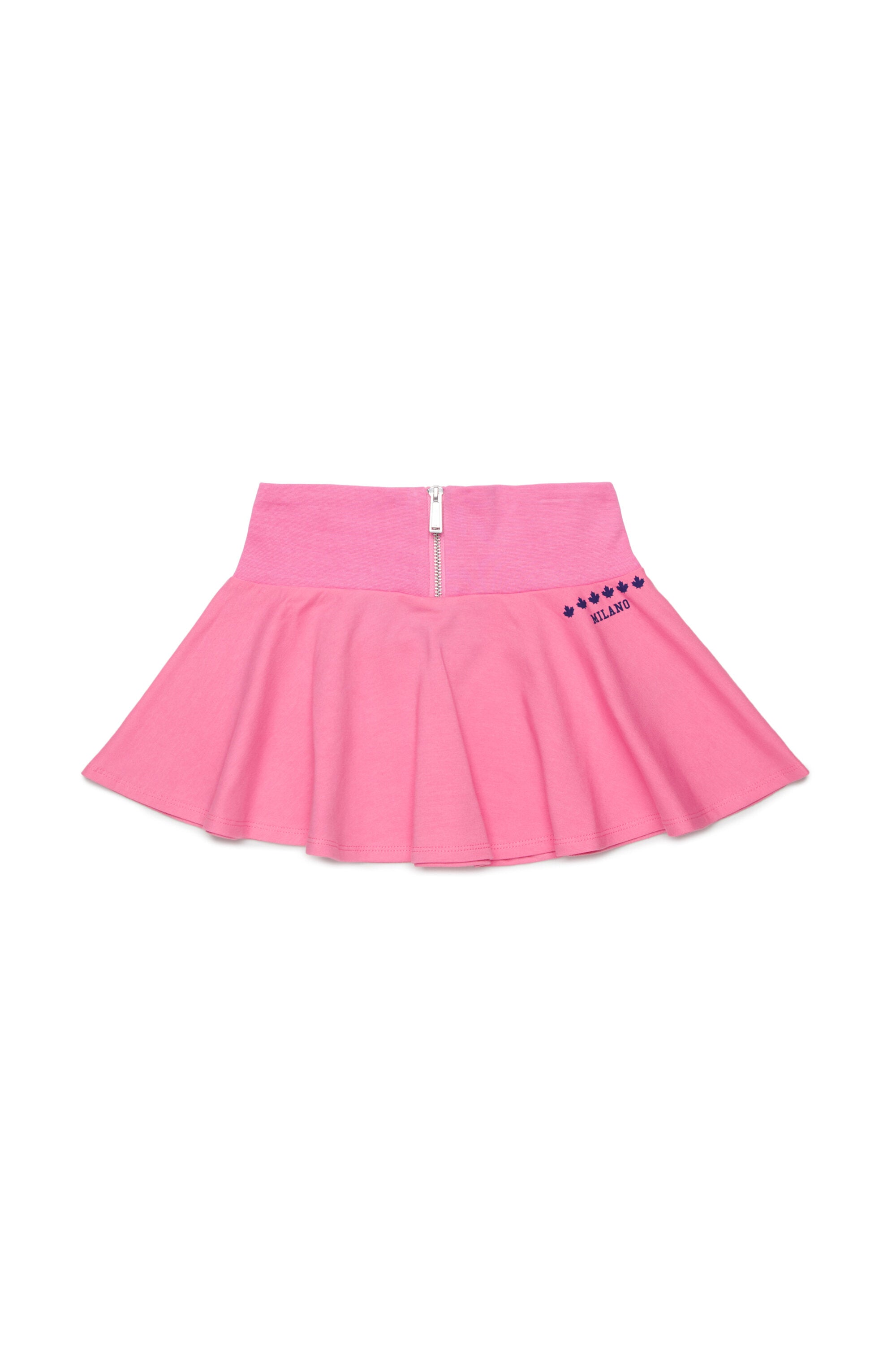 Mini skirt with printed logo