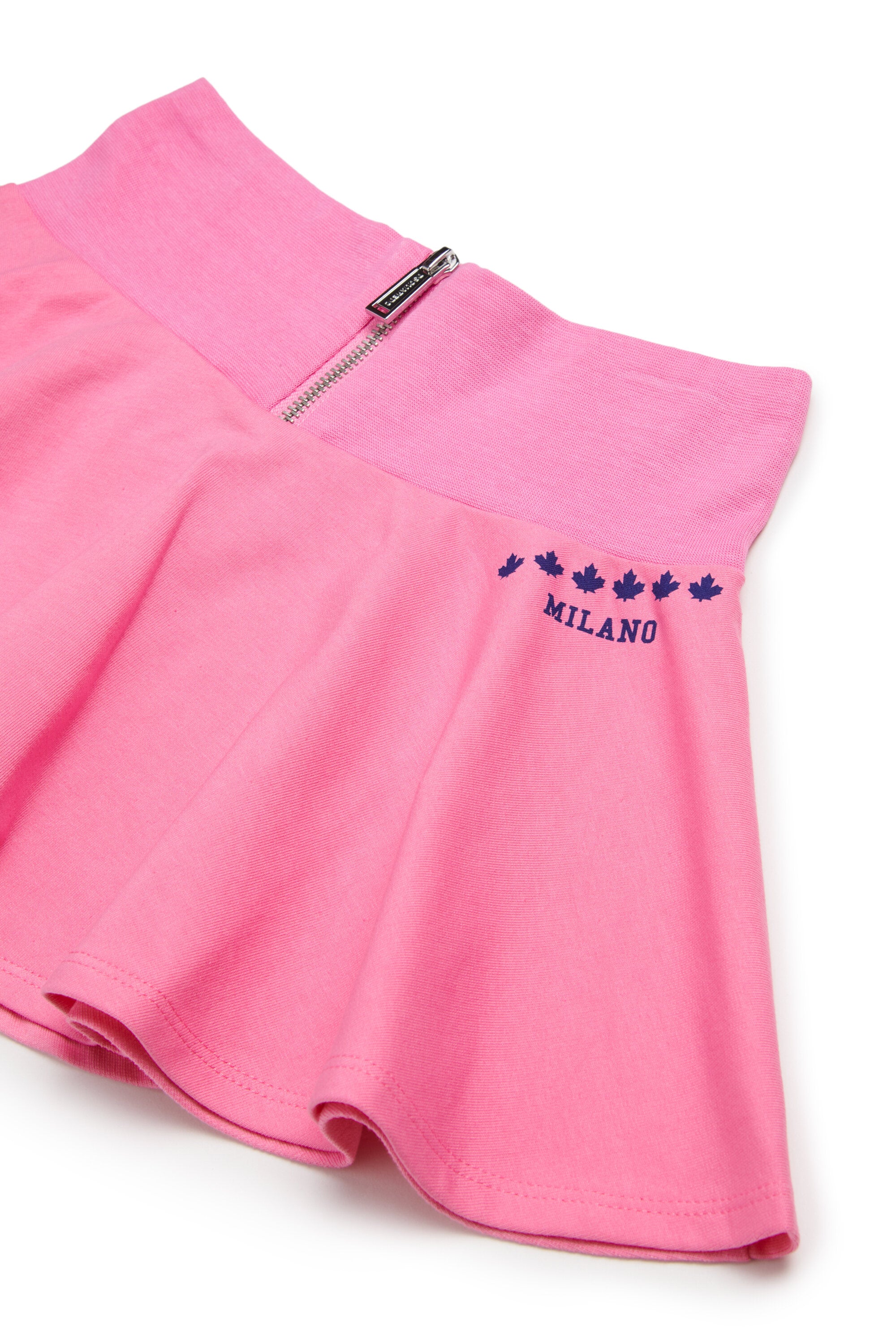 Mini skirt with printed logo