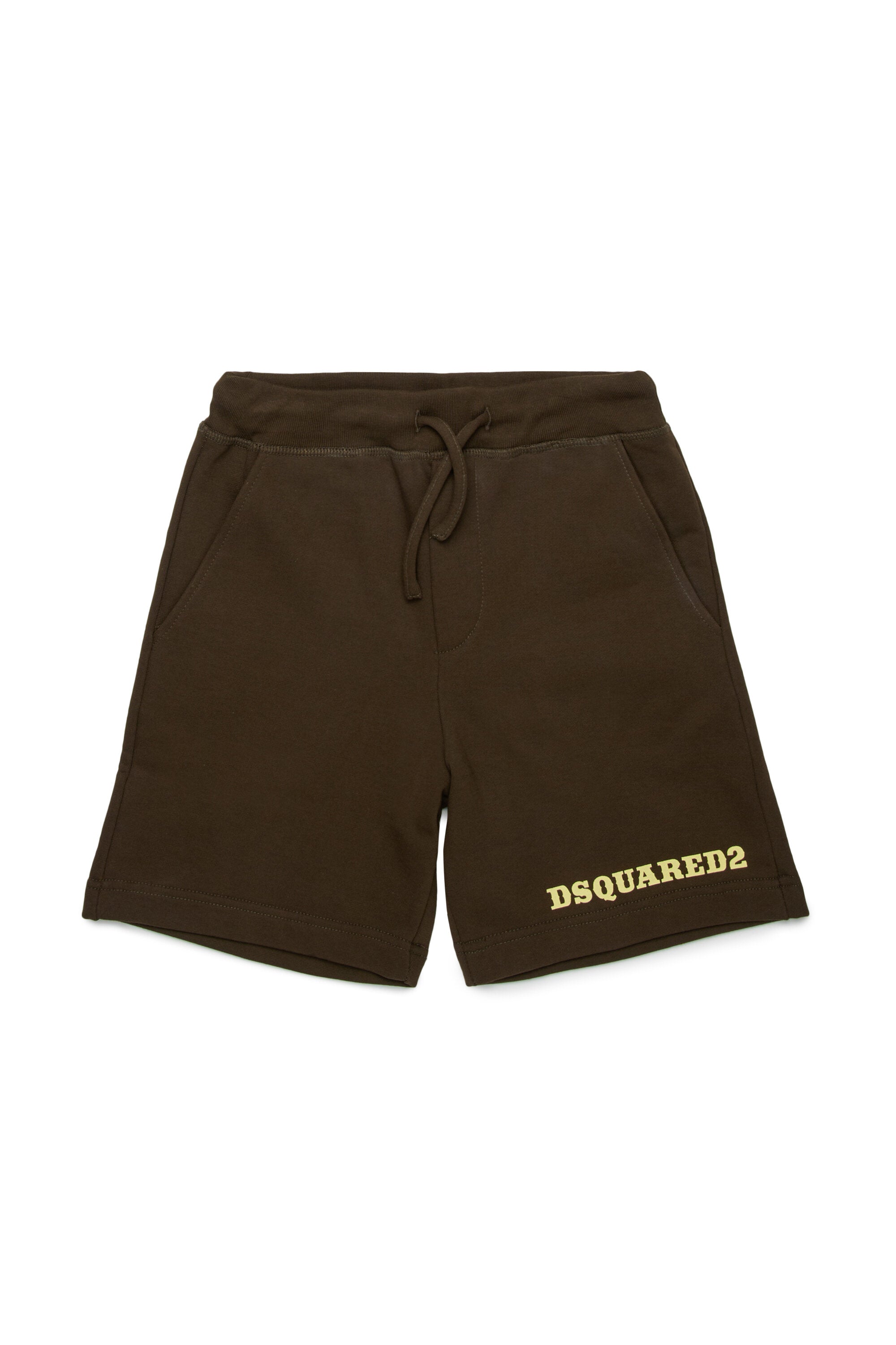 Fleece shorts with logo