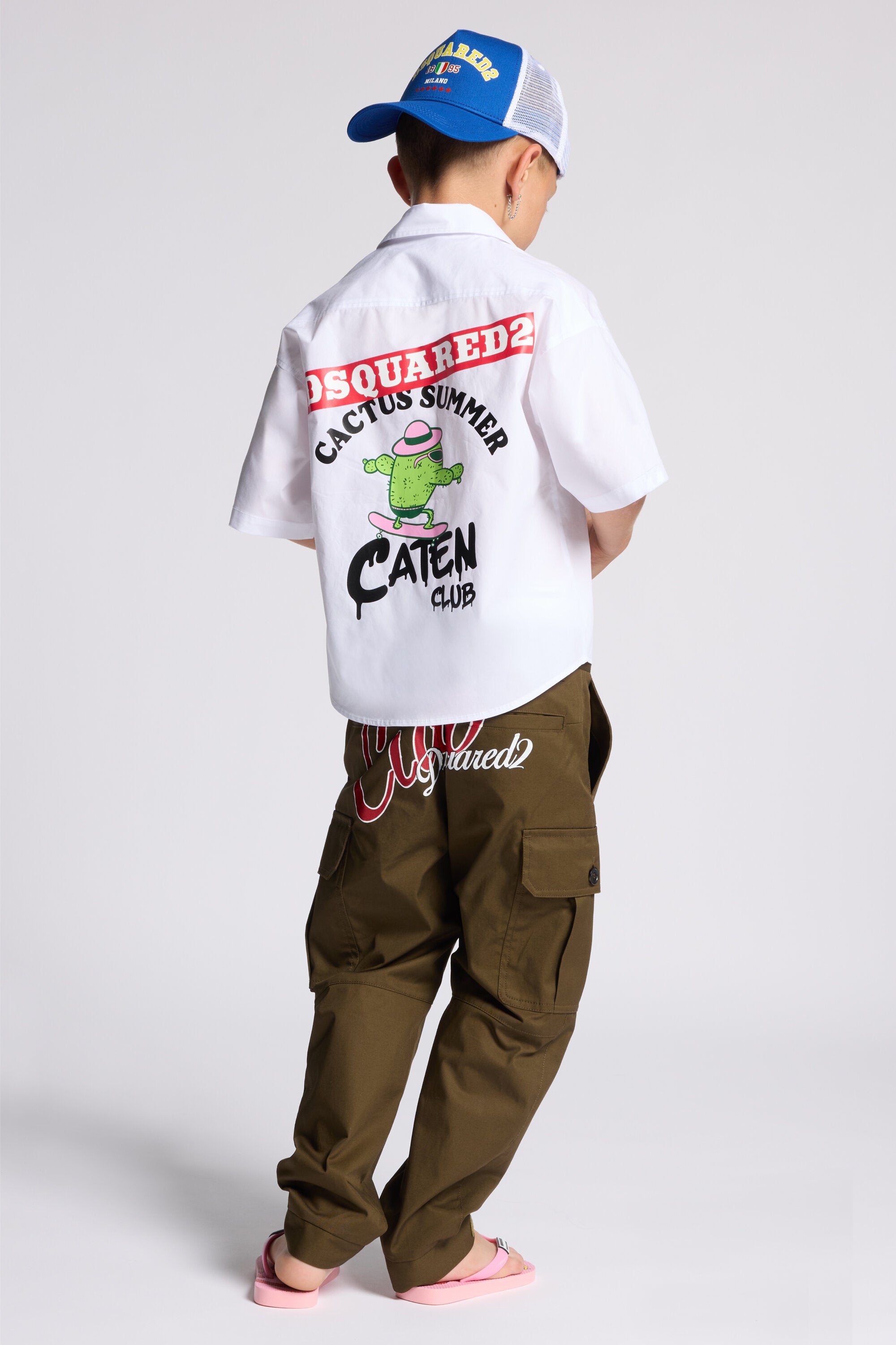 Short-sleeved shirt with logo