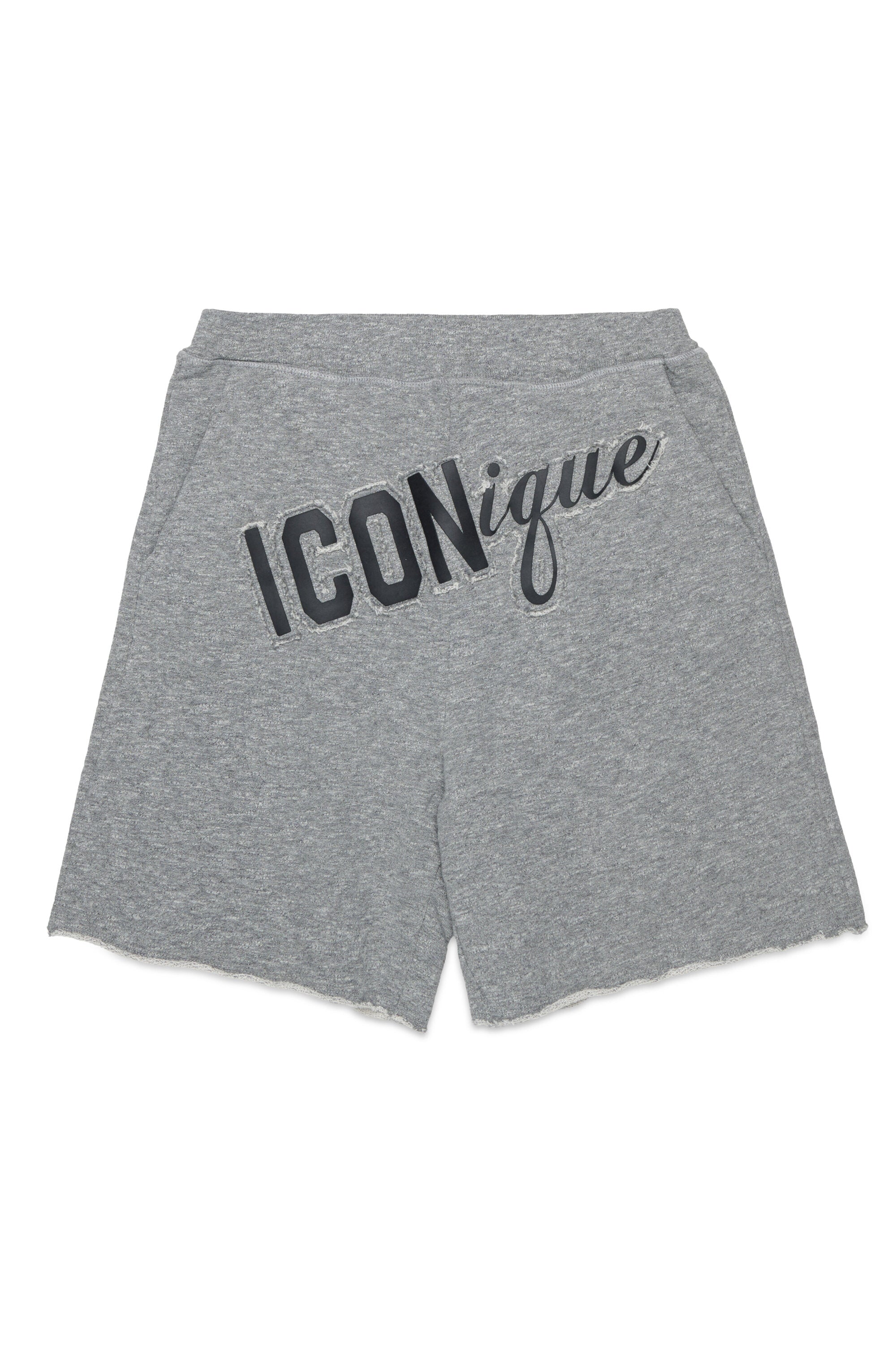 Fleece shorts with logo