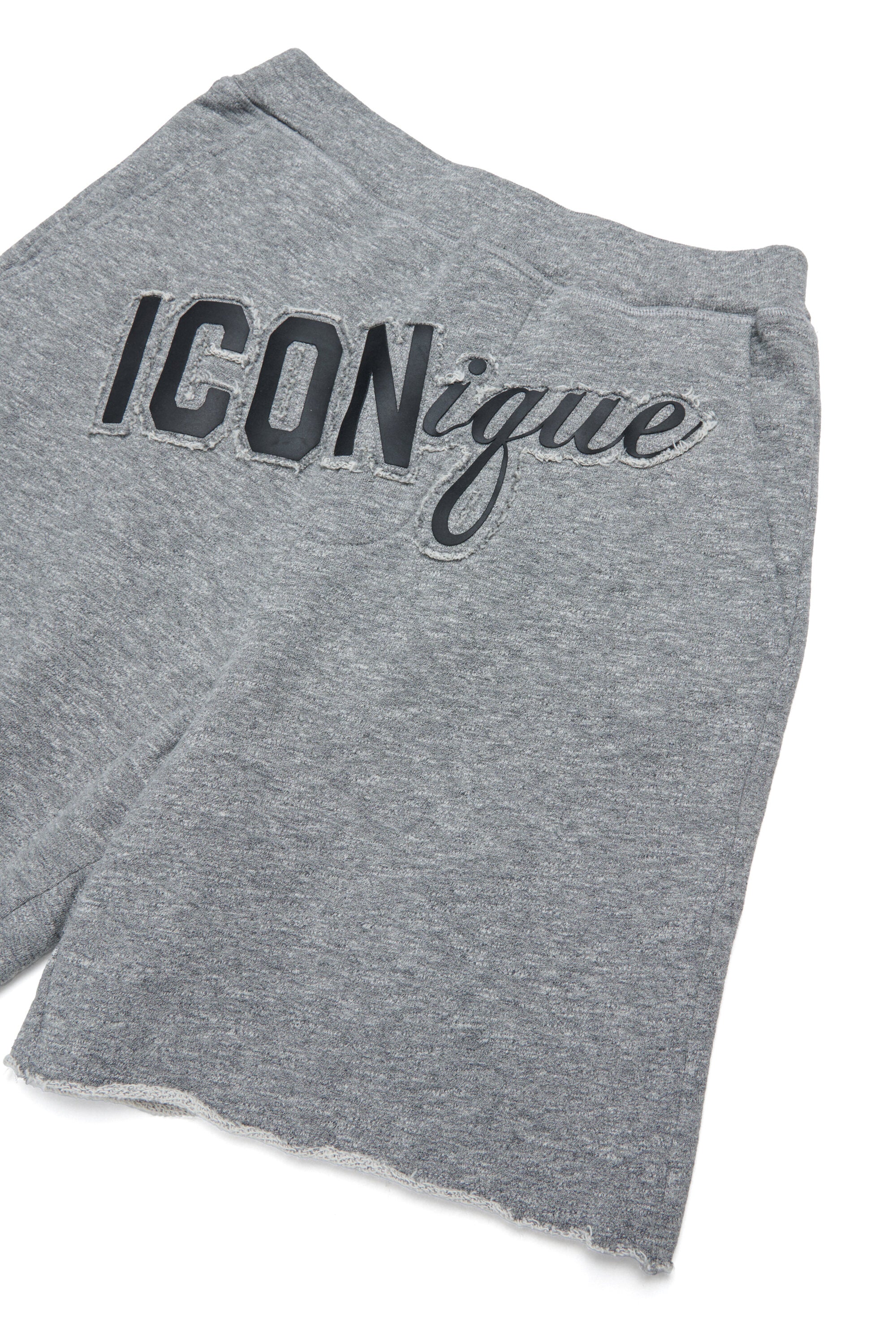 Fleece shorts with logo