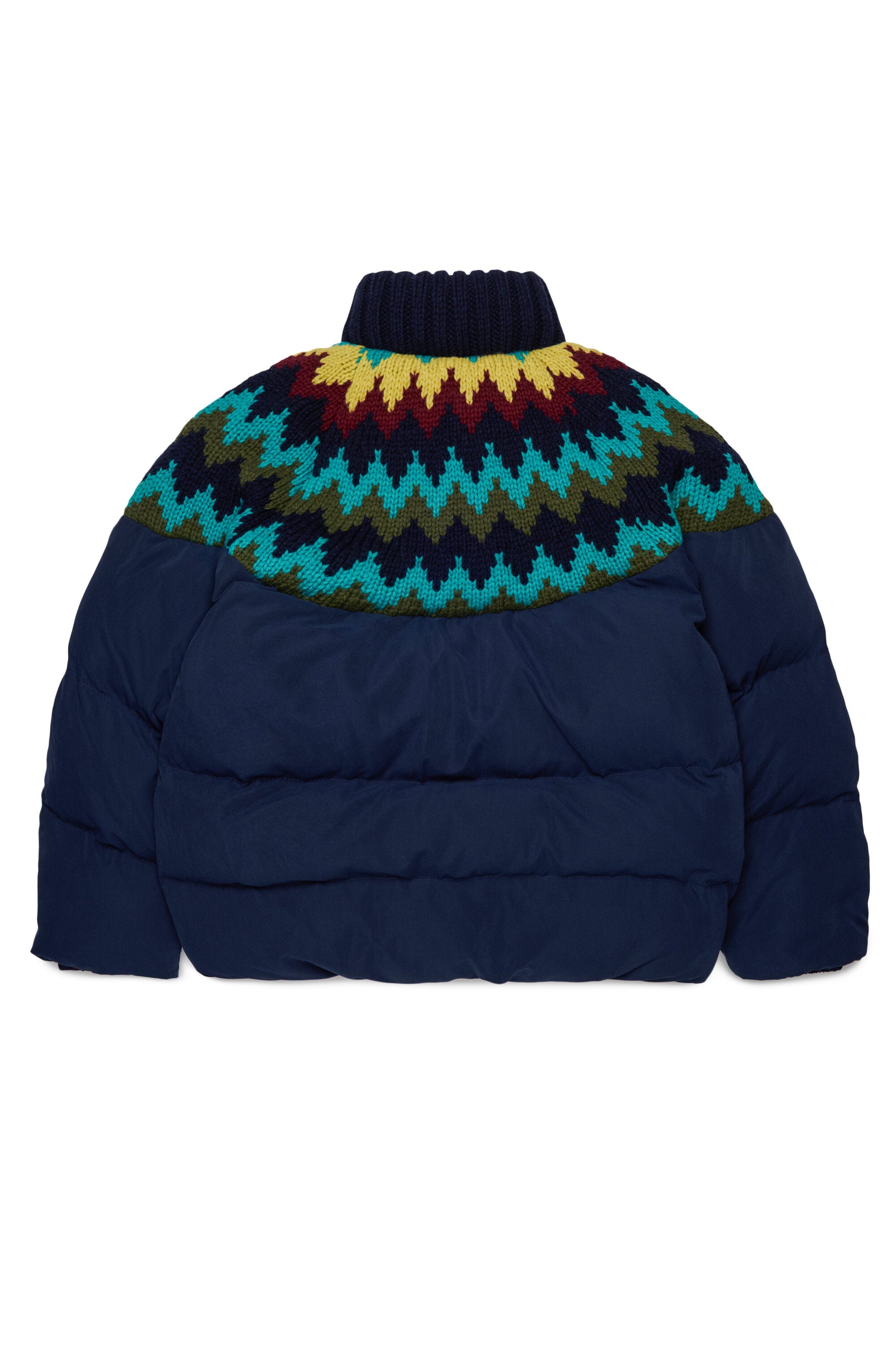 Padded jacket with printed logo