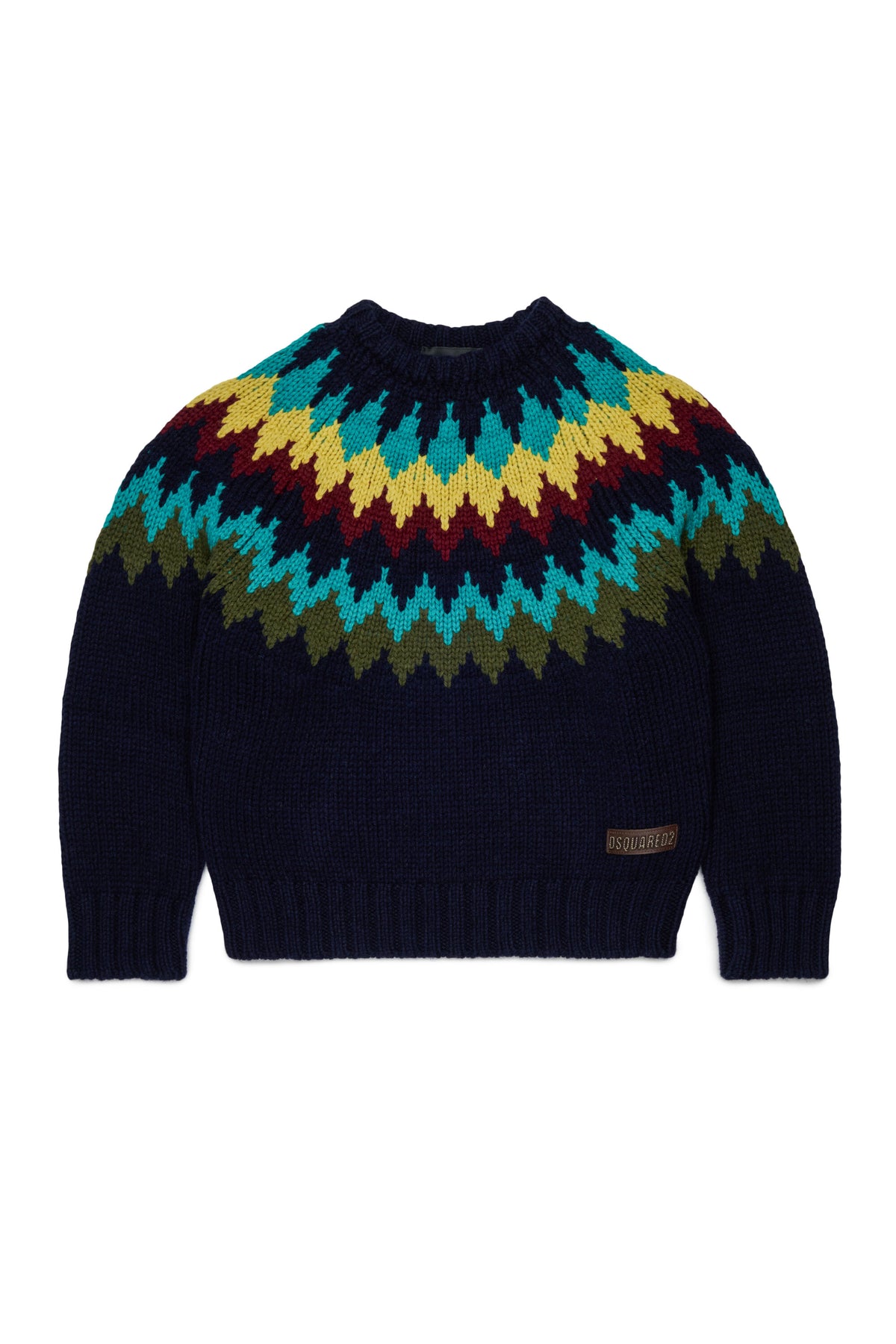 Crew-neck pullover with logo