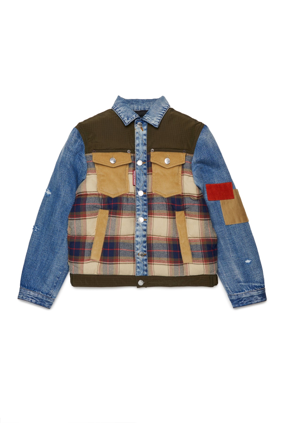 Workwear patchwork jacket with logo