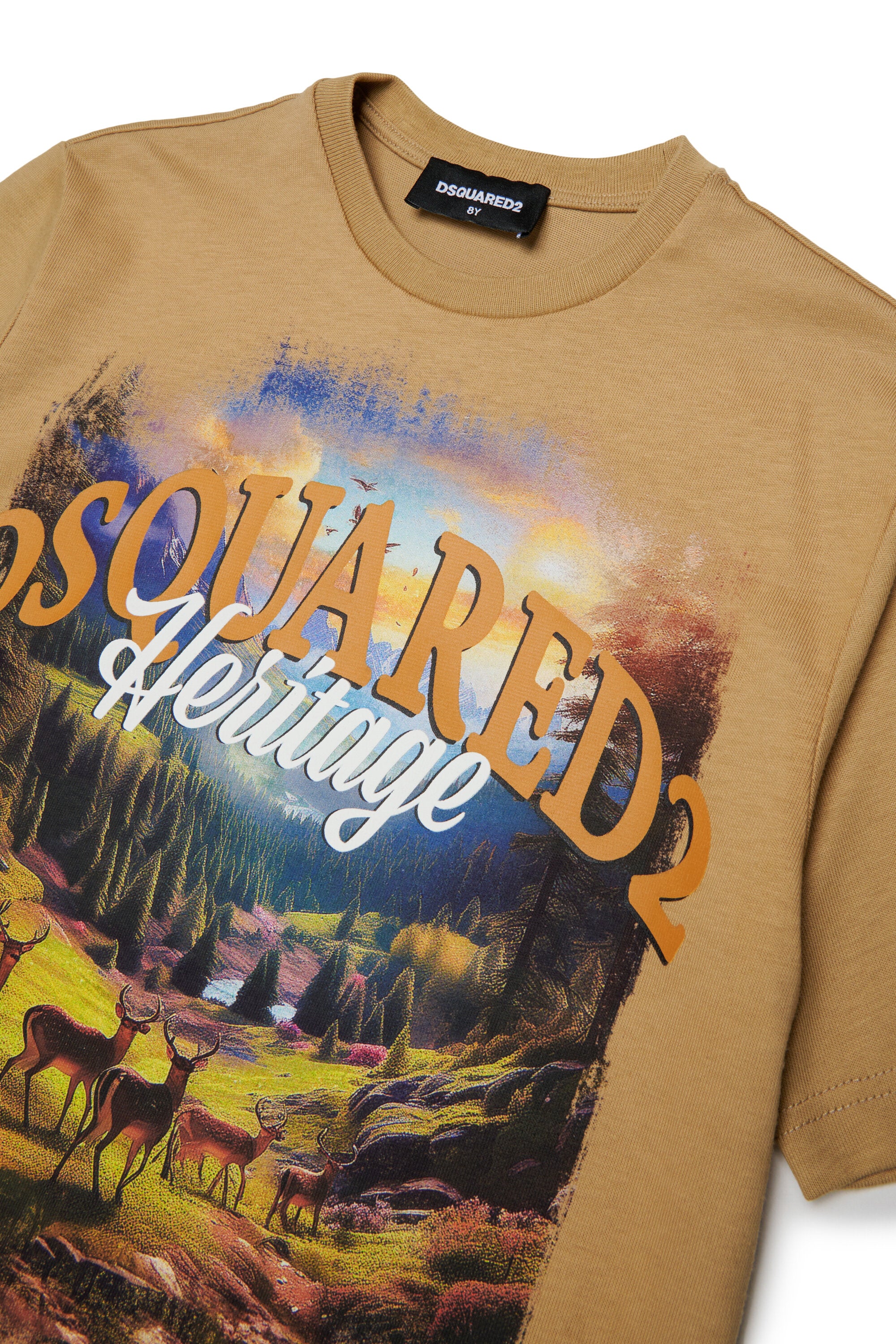 T-shirt with printed logo