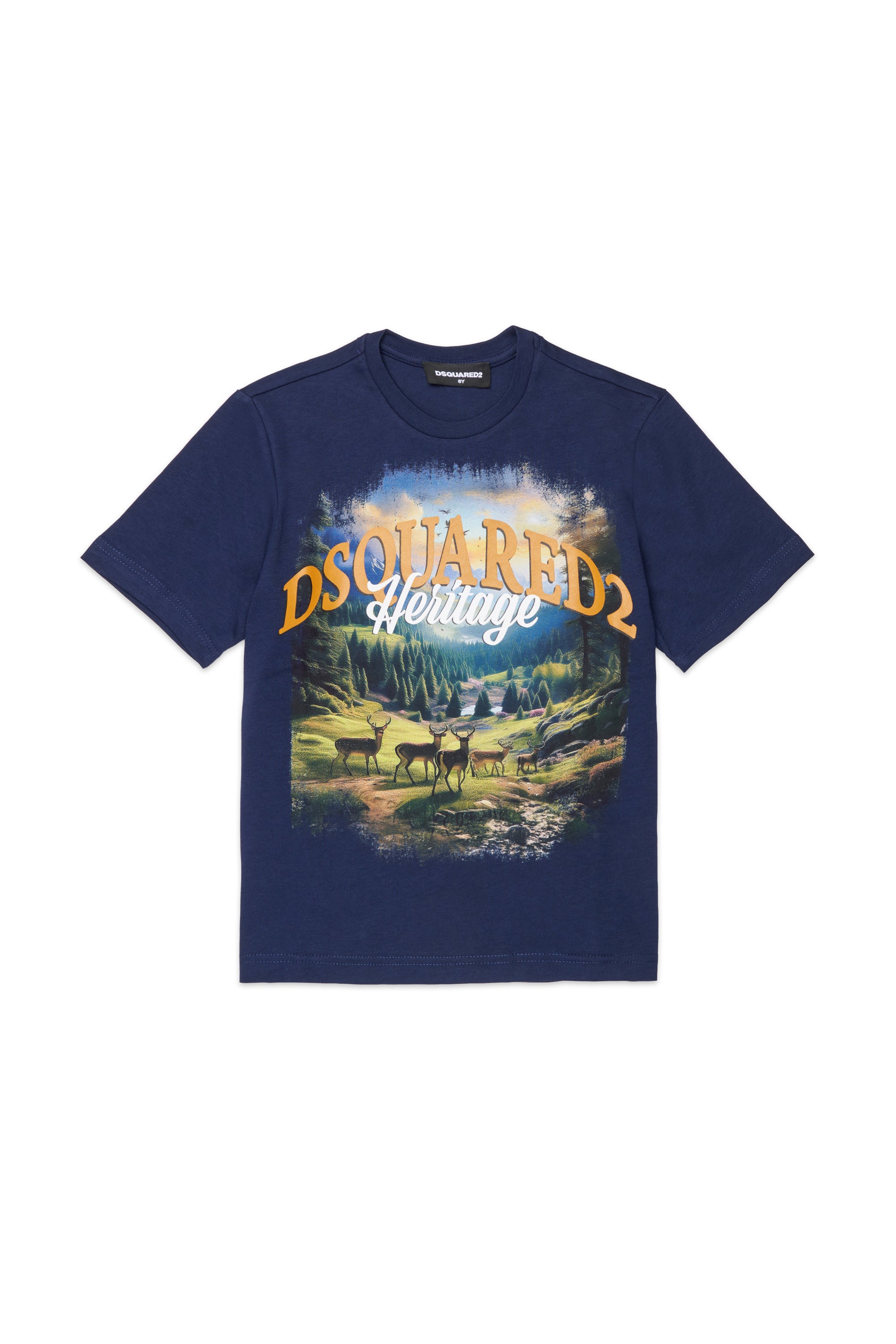 T-shirt with printed logo