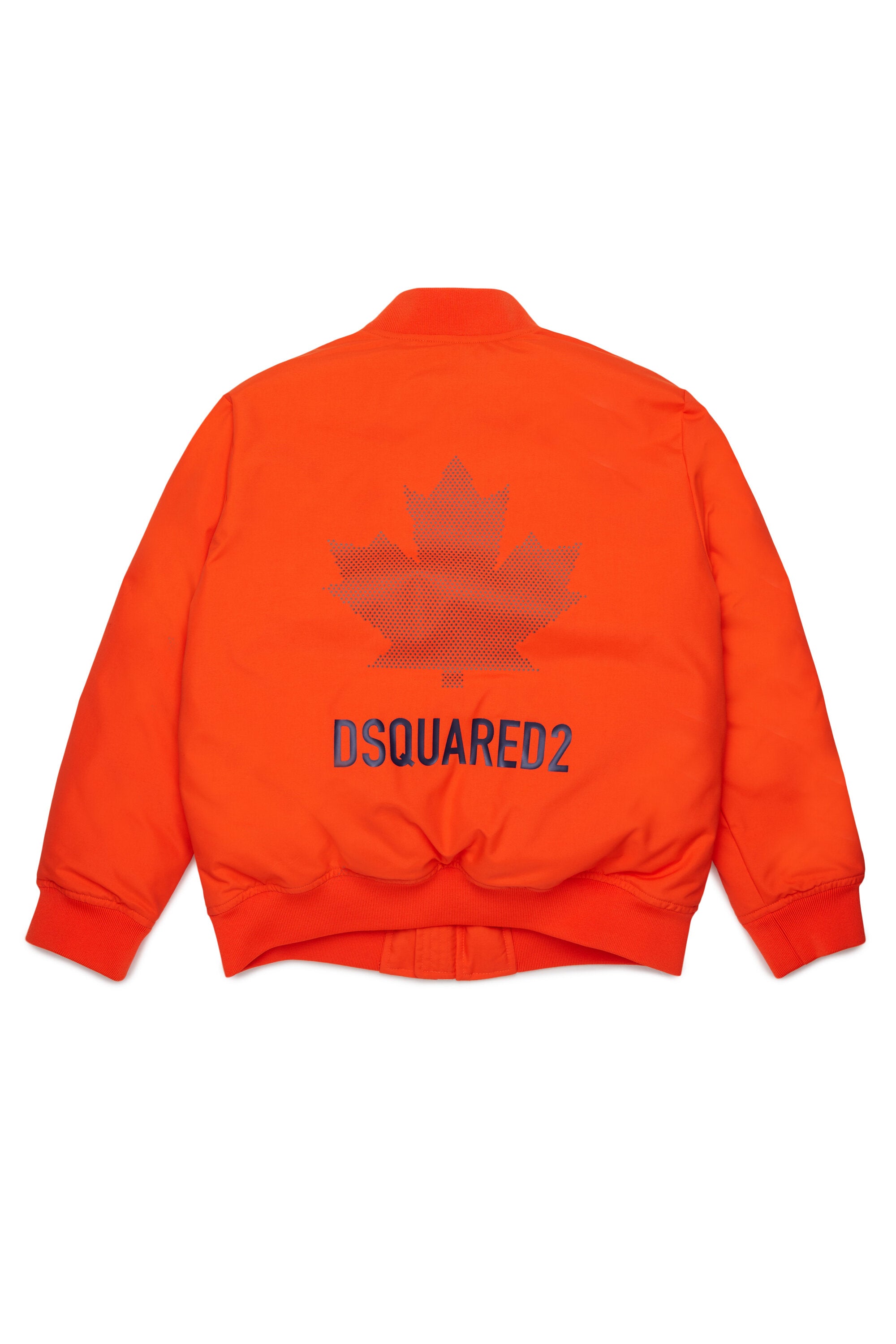 Padded jacket with printed logo