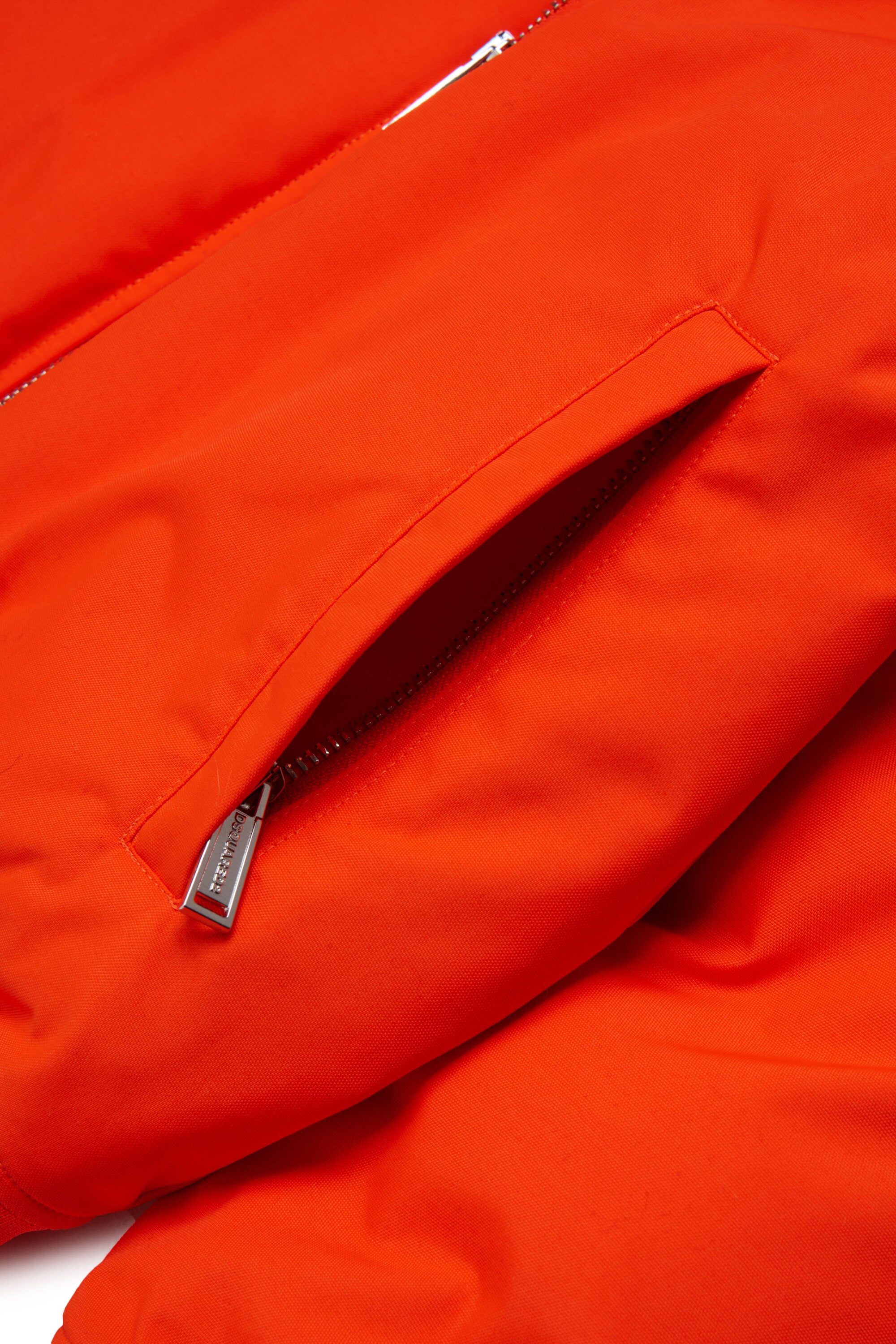 Padded jacket with printed logo