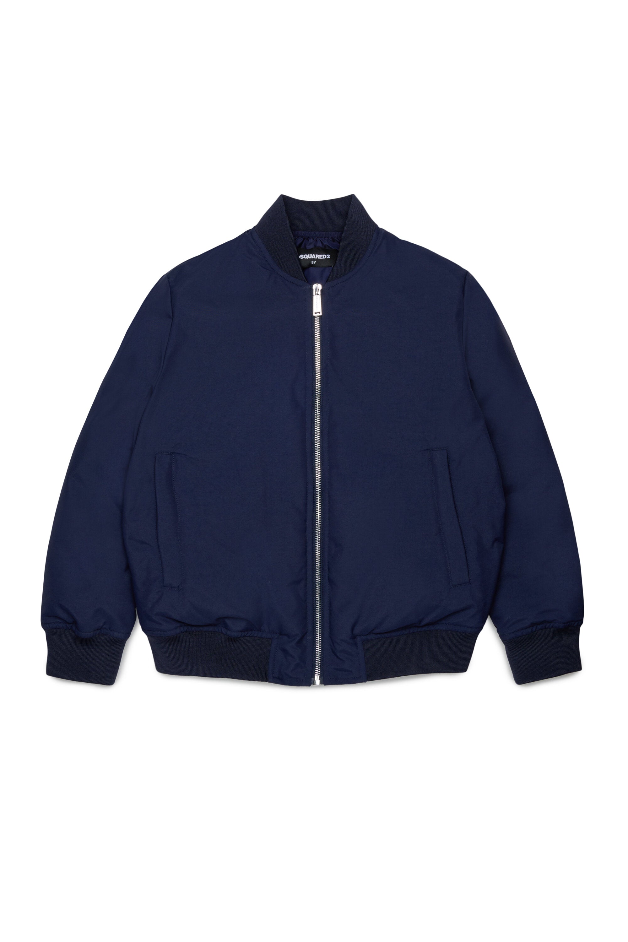 Padded jacket with printed logo