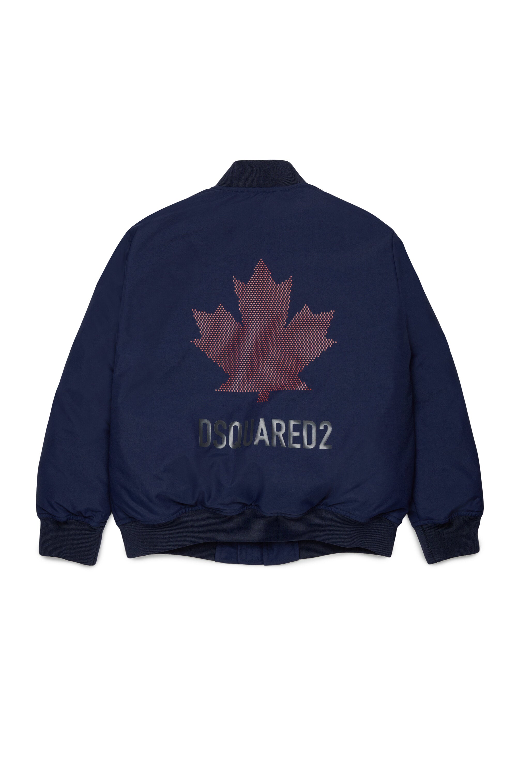 Padded jacket with printed logo