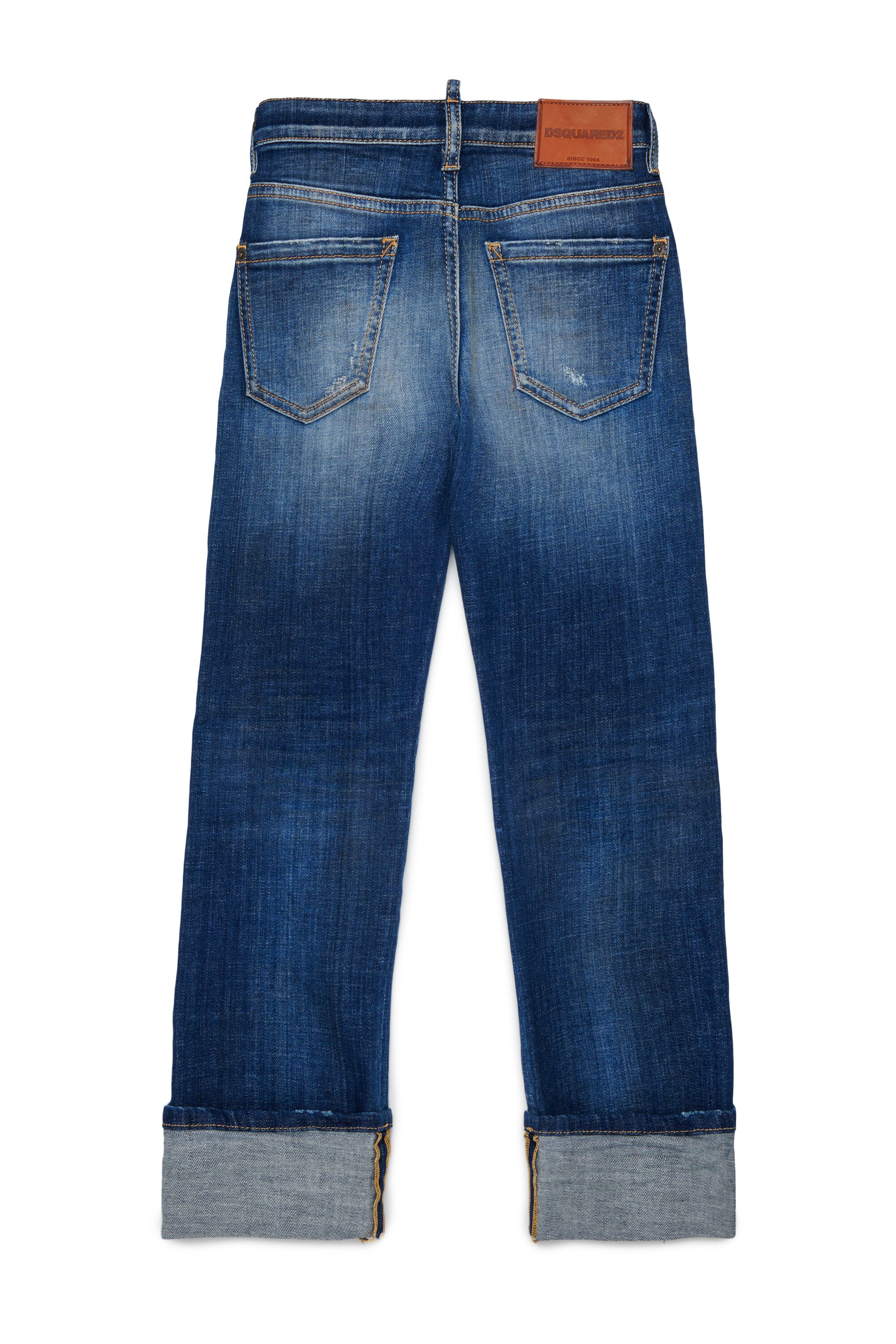 Straight-leg jeans in medium blue wash - Tomboy