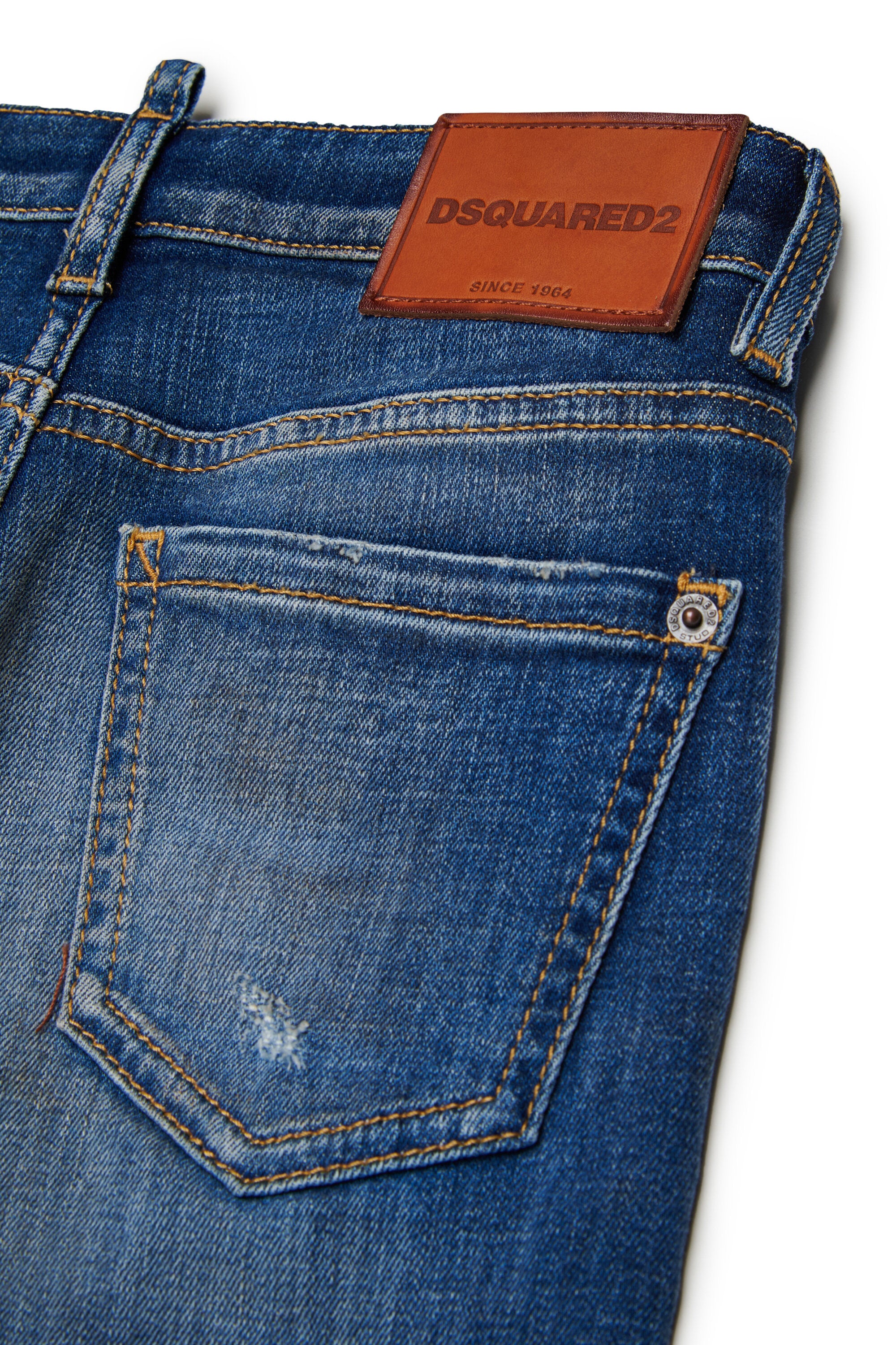 Straight-leg jeans in medium blue wash - Tomboy