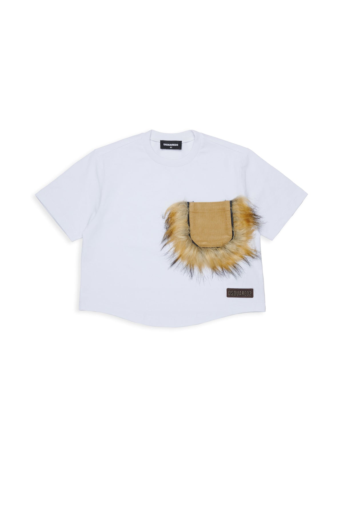 T-shirt with patch pocket and logo