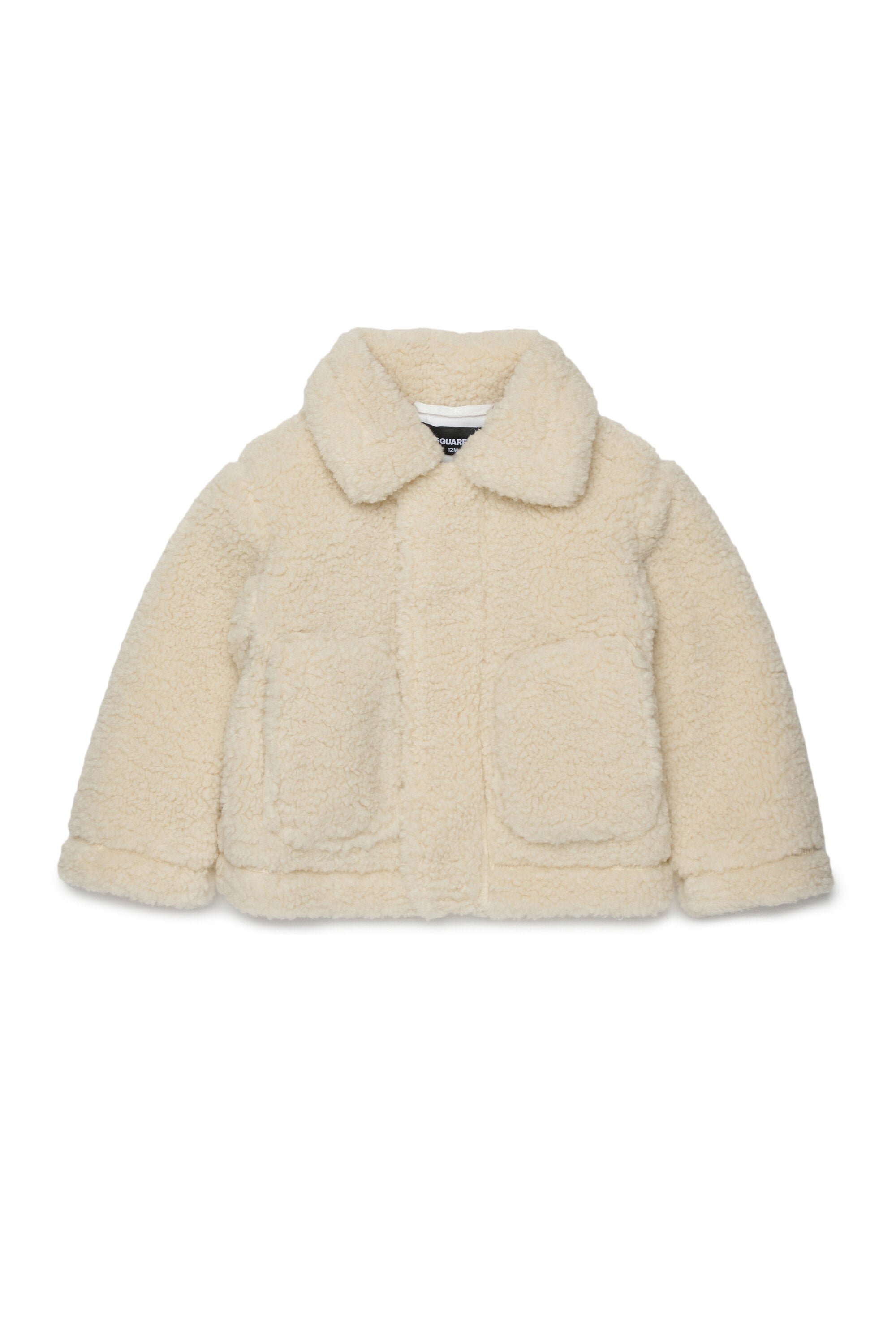 Teddy jacket with printed logo