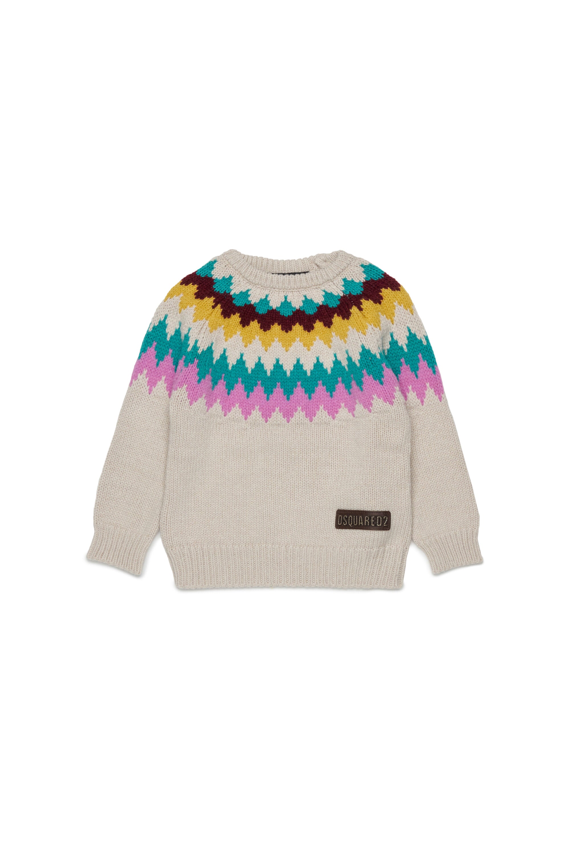 Crew-neck pullover with logo