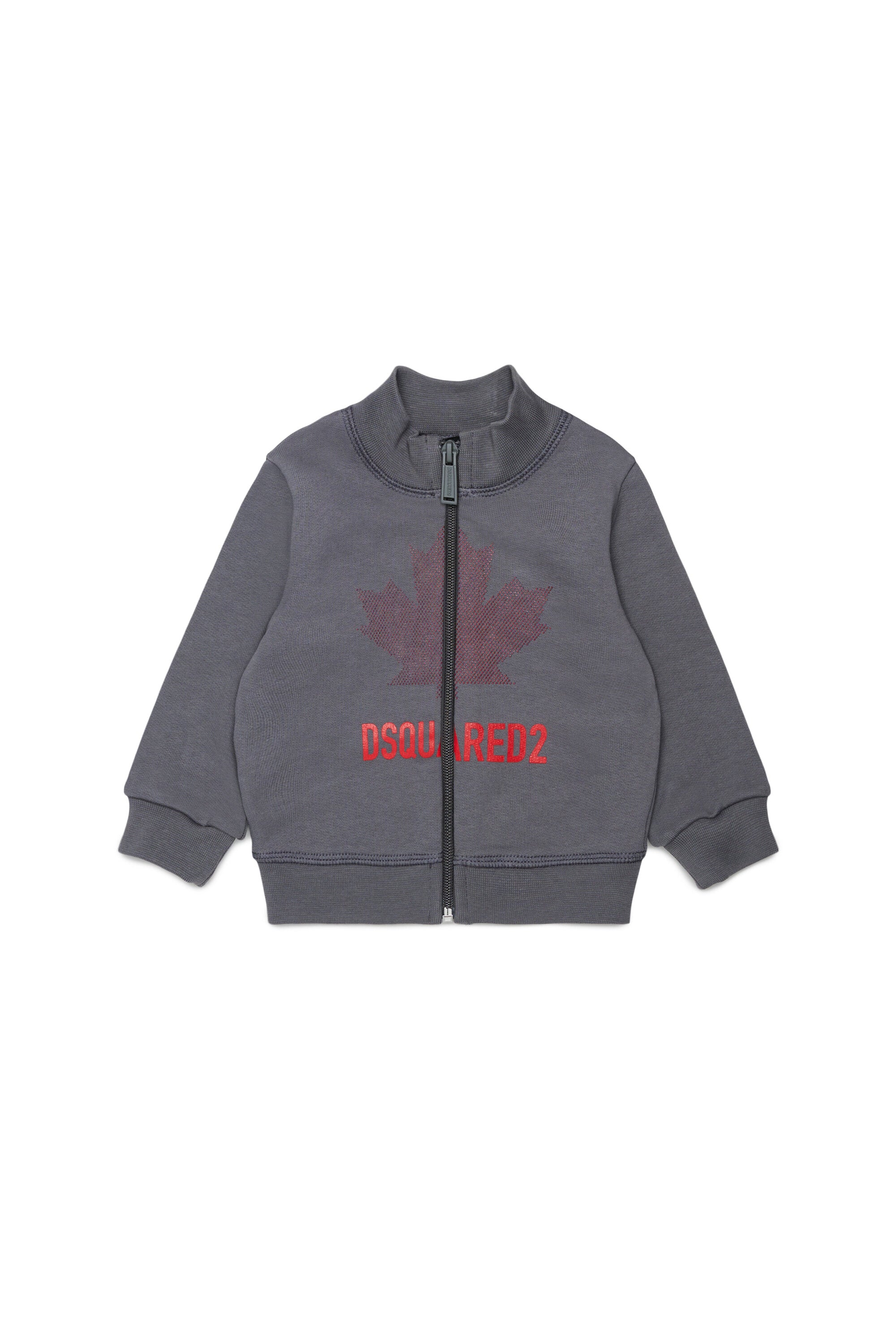 Zip sweatshirt with logo