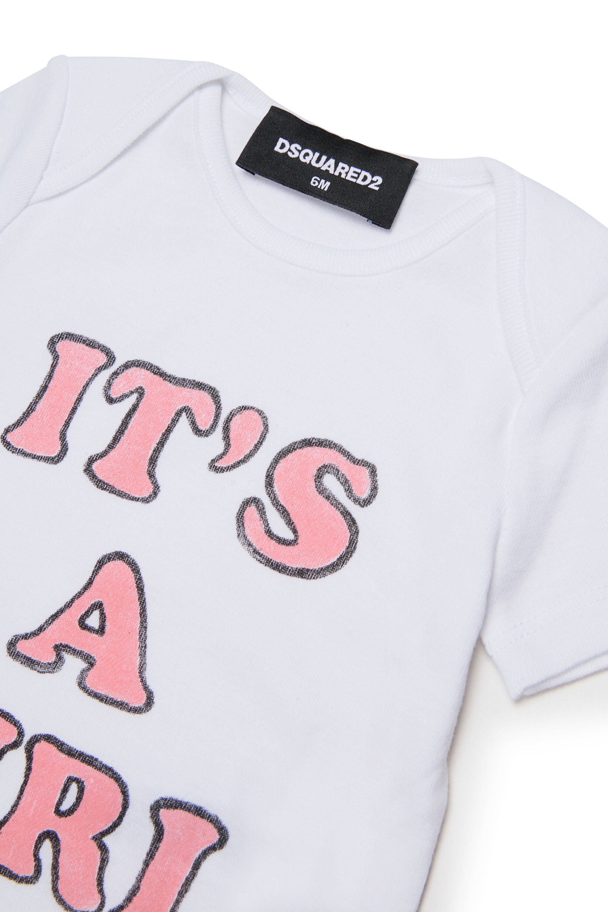 Short-sleeved bodysuit with logo